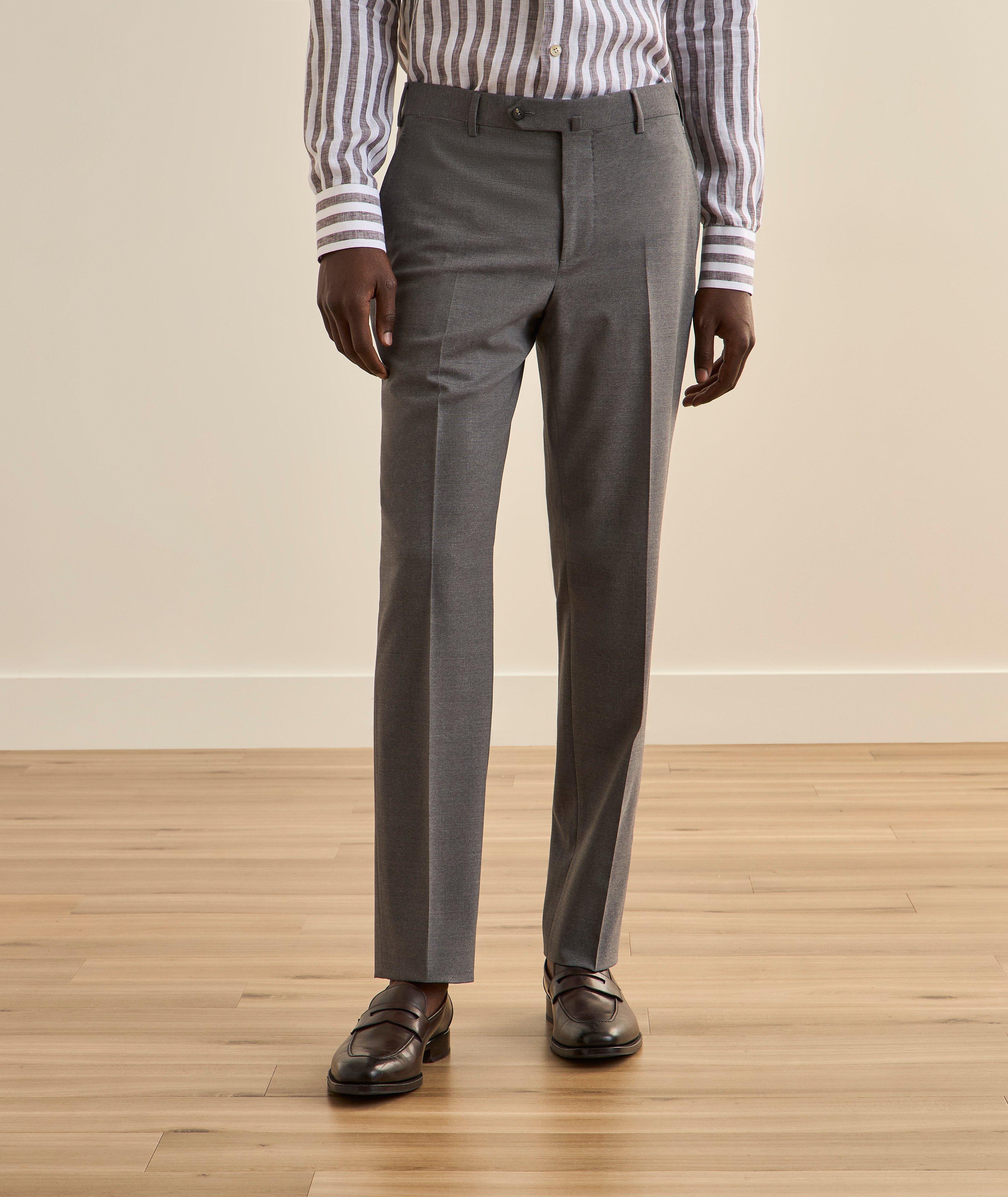 Pantalon laine-mélange plissé image 2