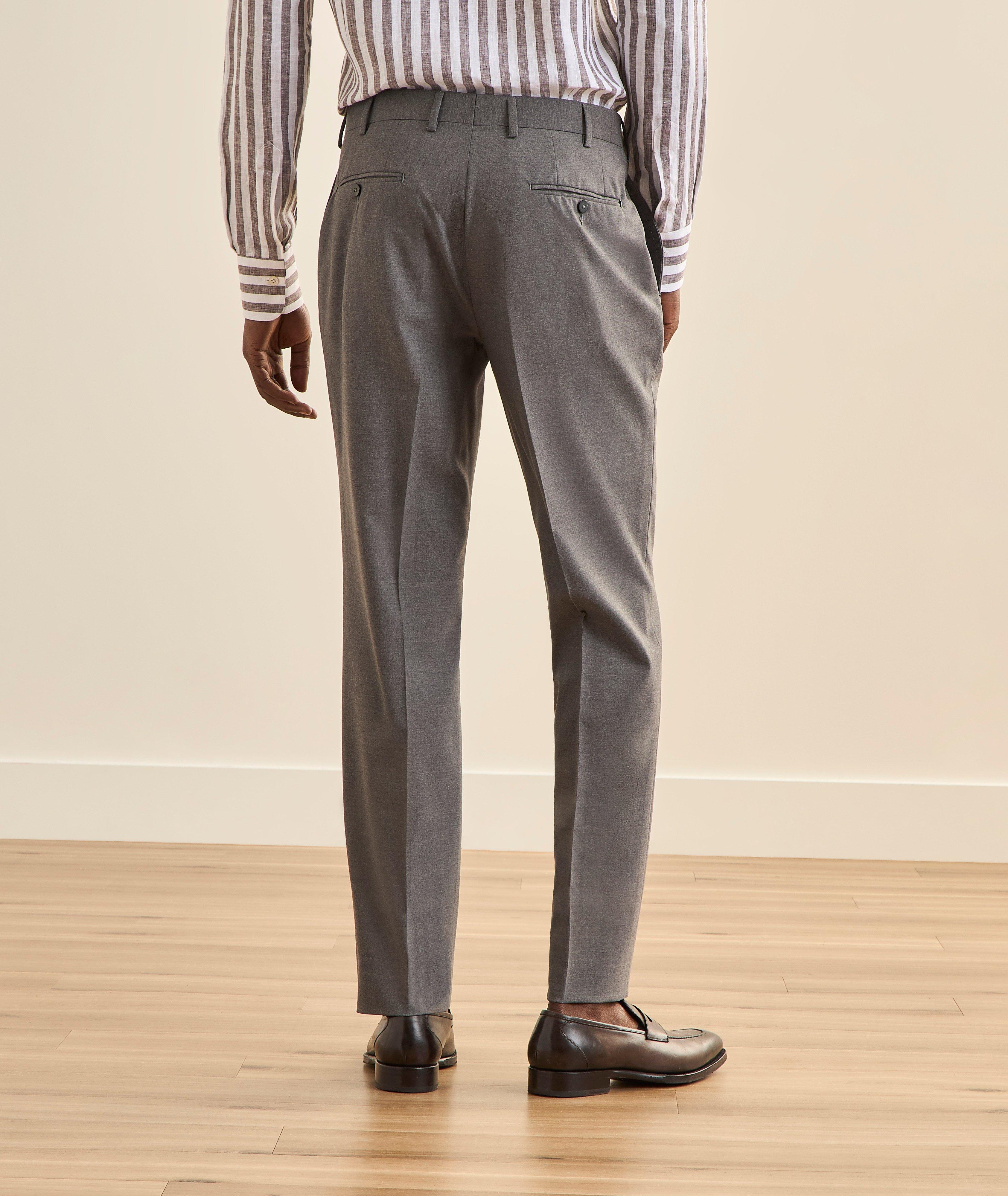 Pantalon laine-mélange plissé image 3