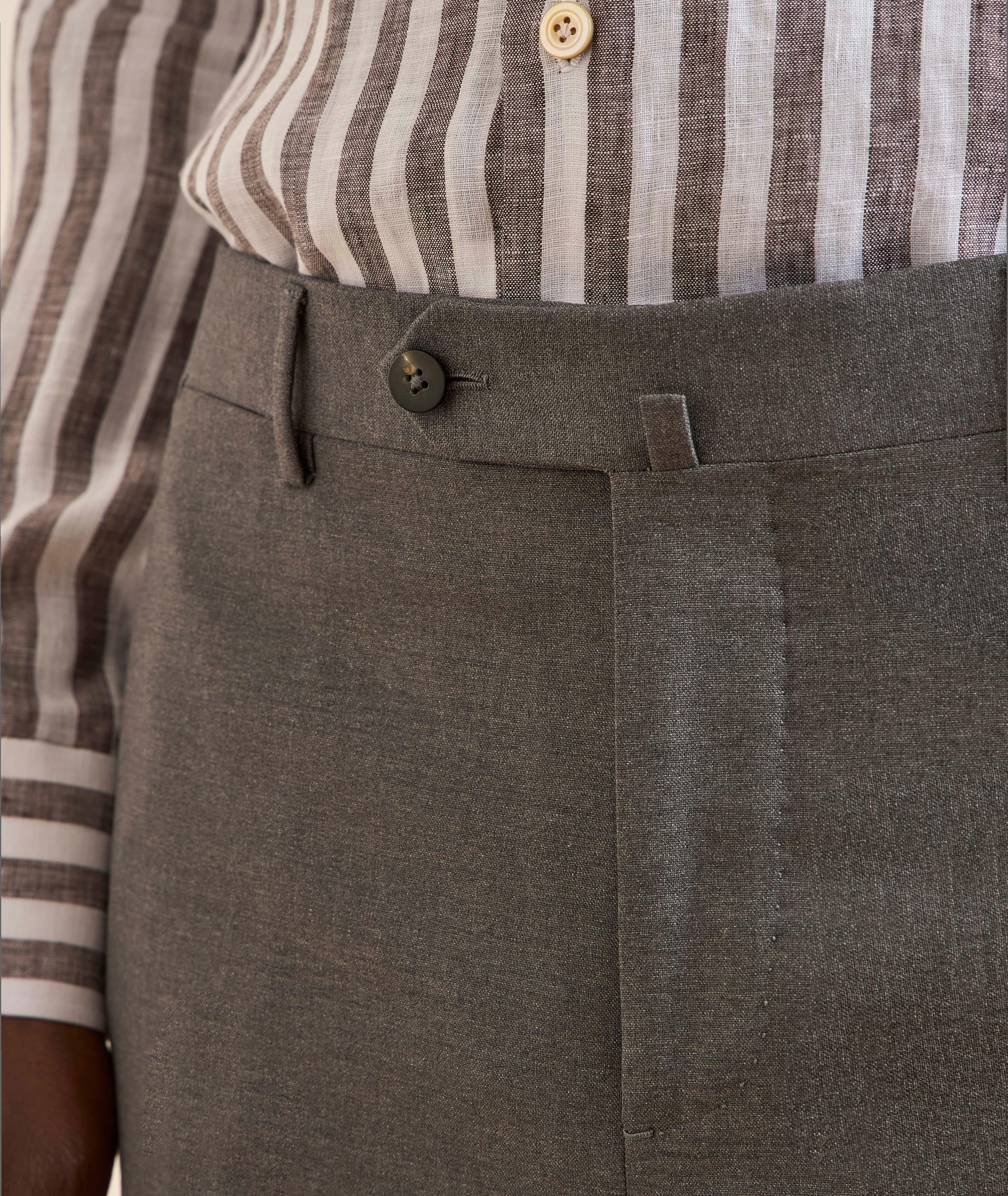 Pantalon laine-mélange plissé image 4