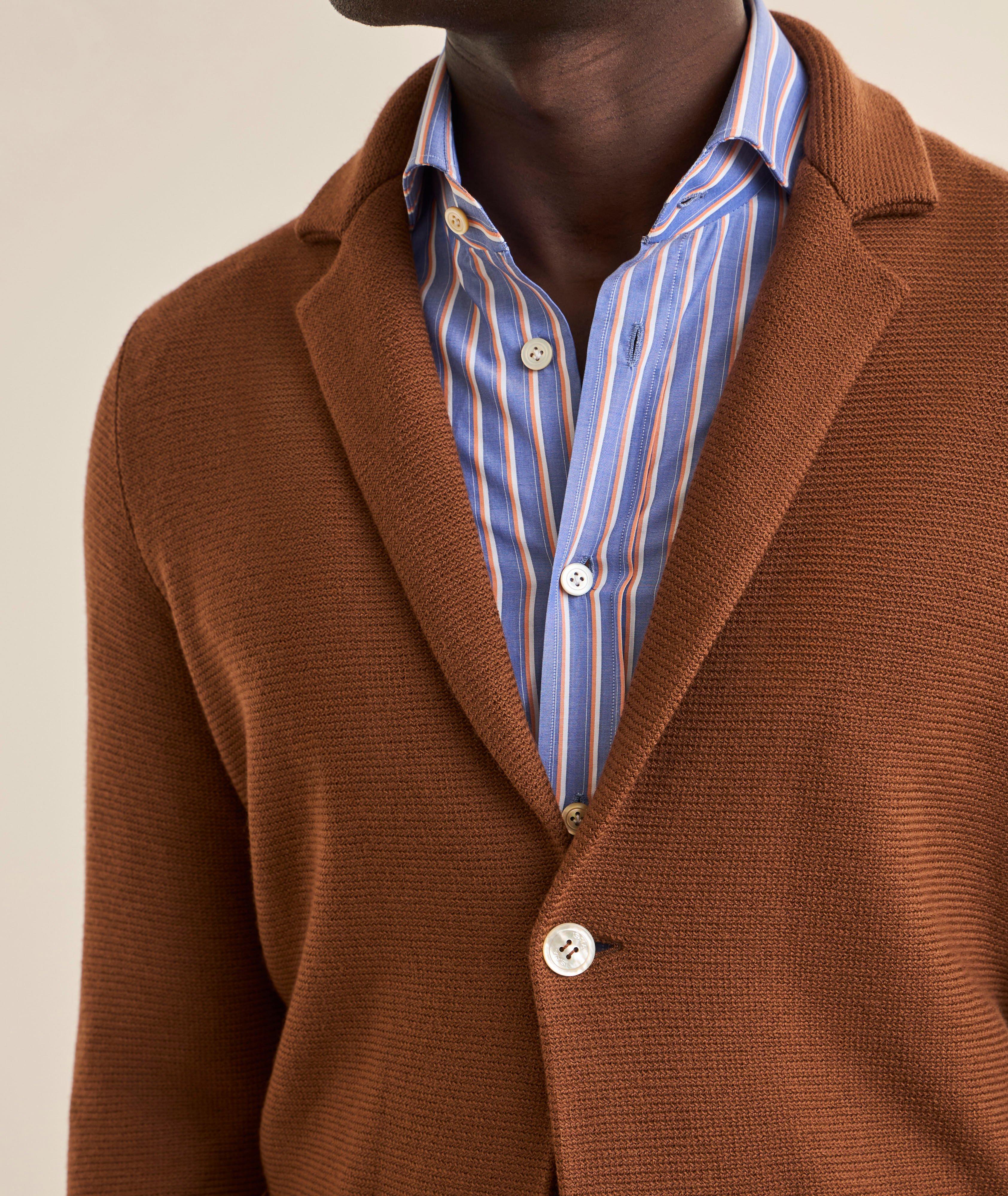 Cardigan laine tricoté mérinos image 3