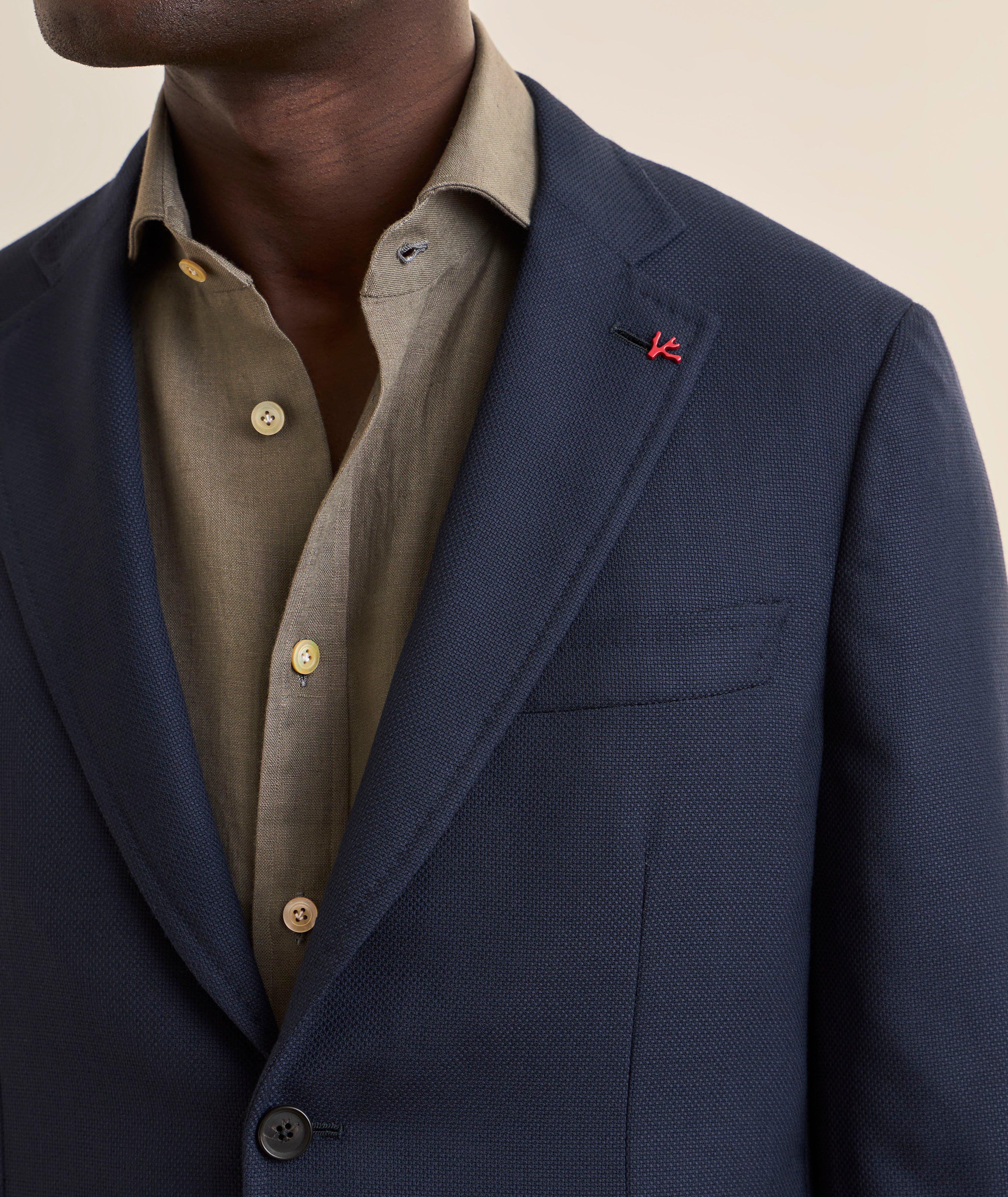 Veston sport laine Hopsack Super 150 image 3