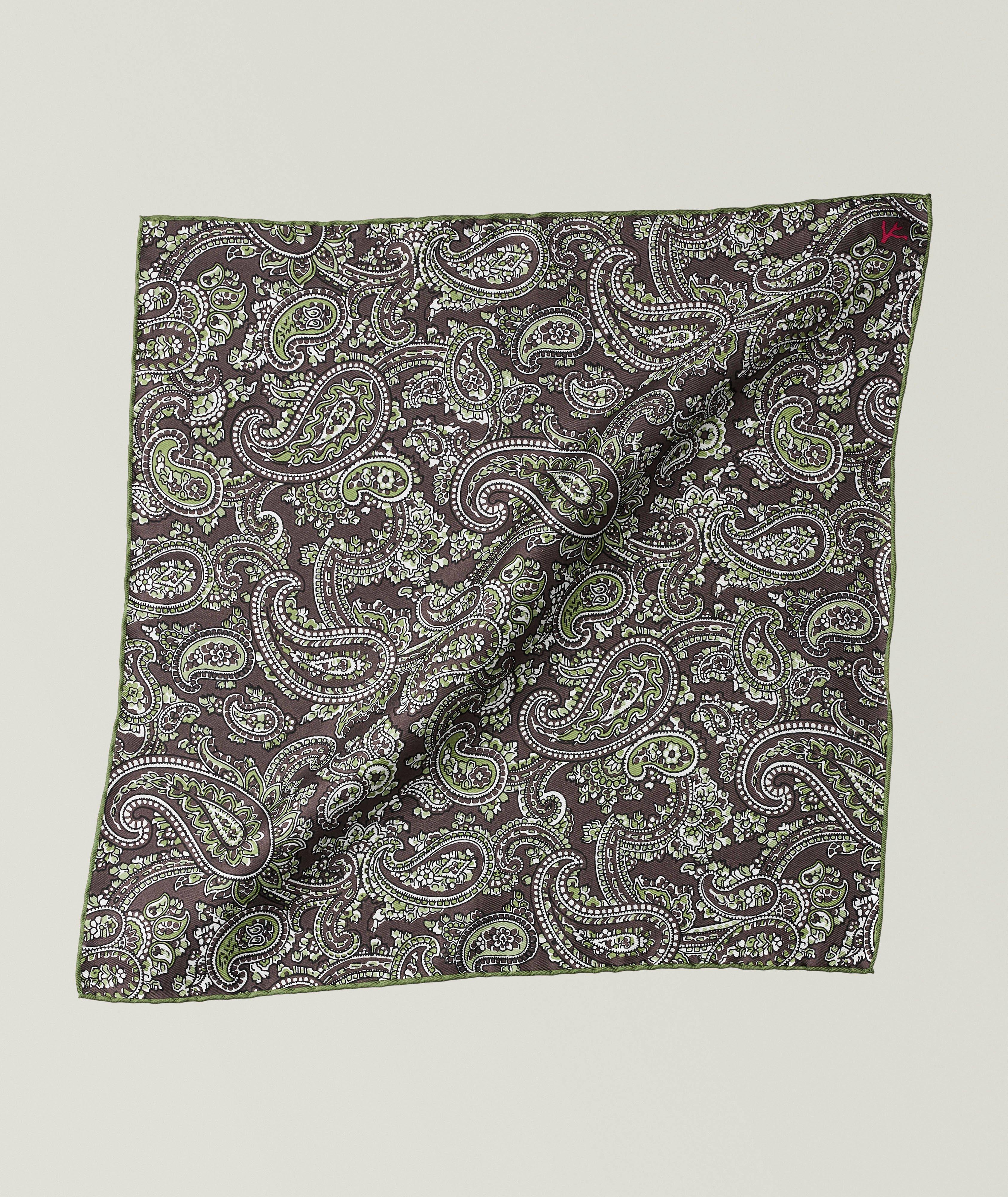 Paisley Silk Pocket Square image 0