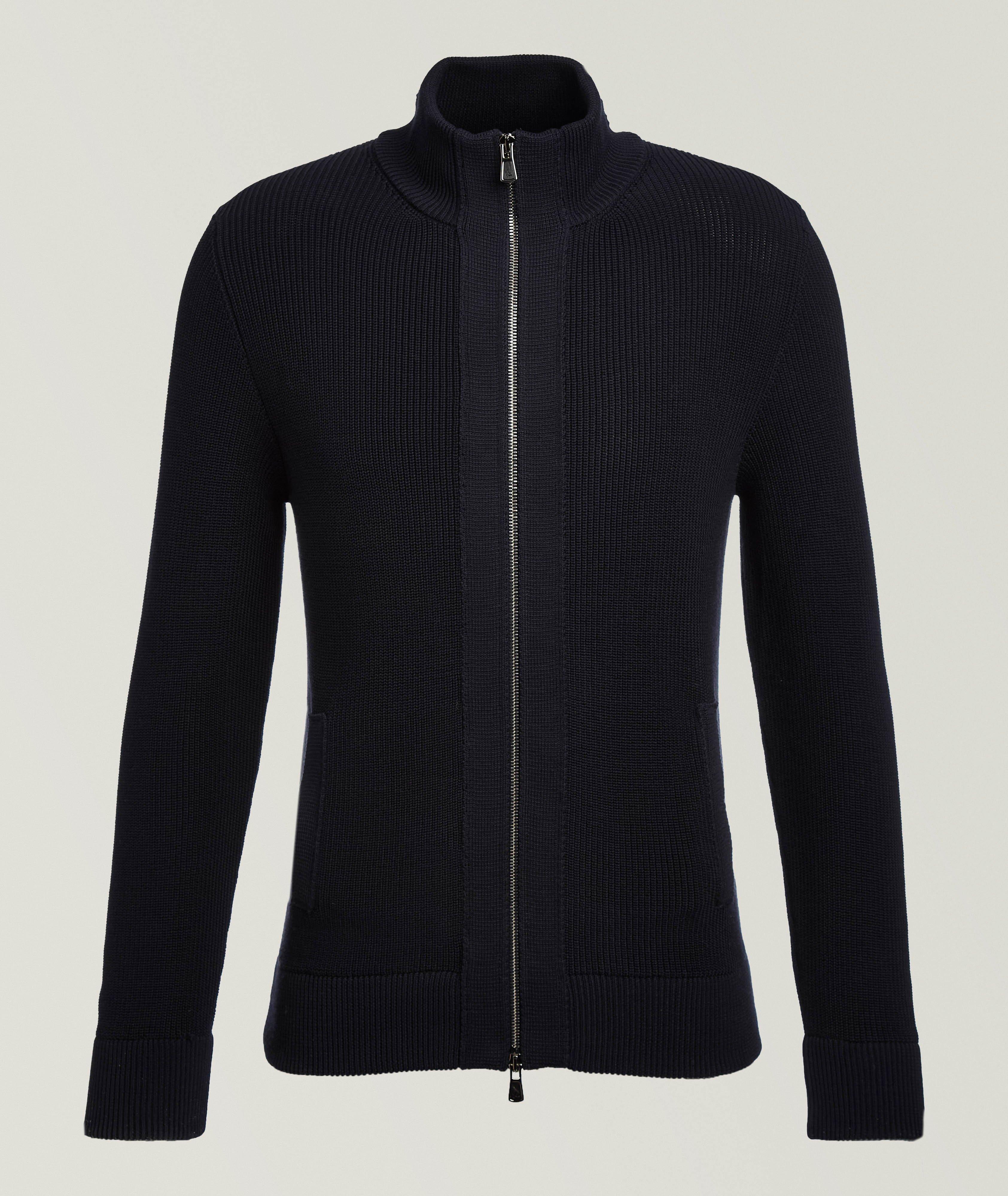 Brunello Cucinelli Ribbed Cotton Zip-Up Cardigan | Sweaters