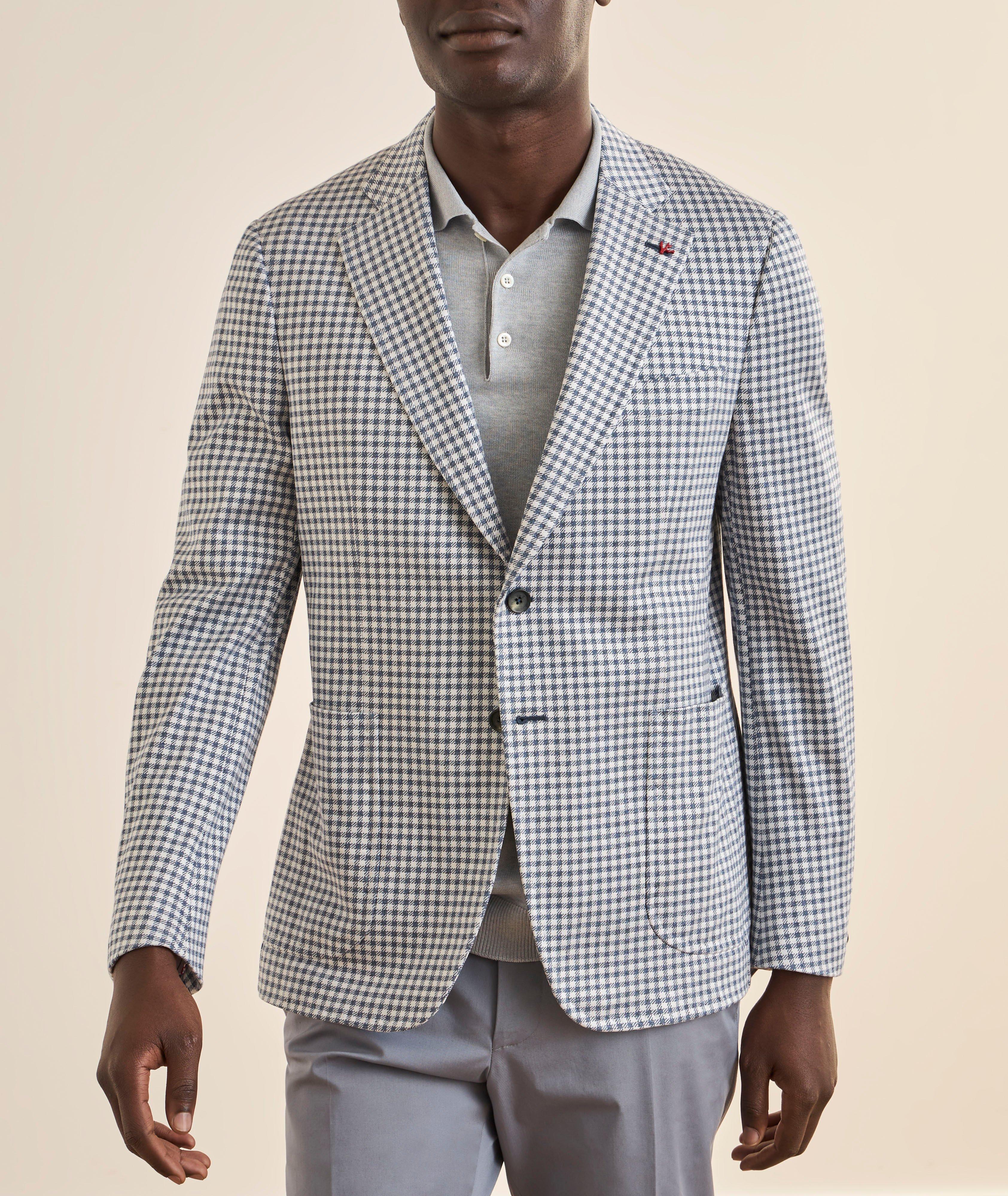 Veston sport coton-soie vichy Capri image 1