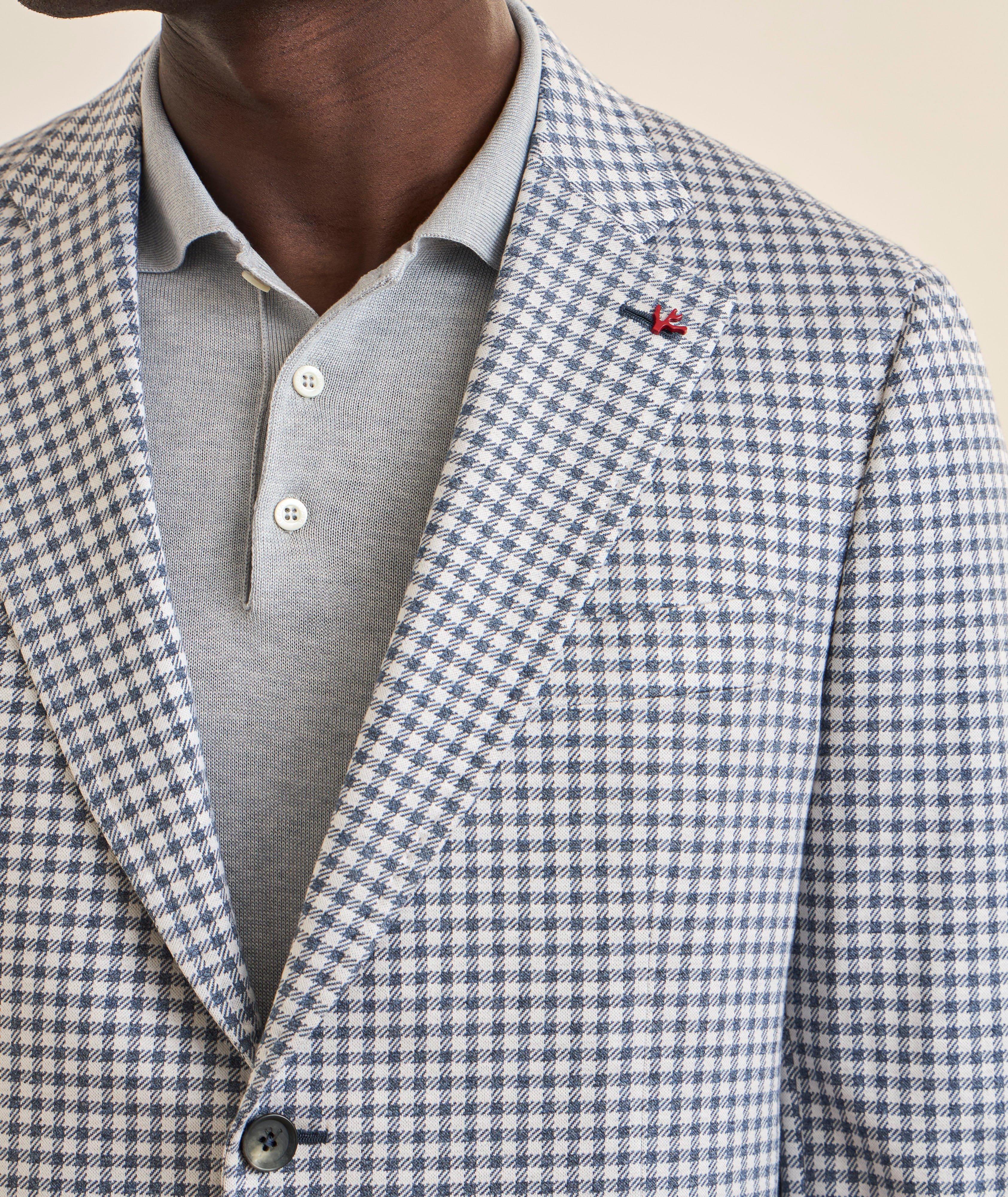 Veston sport coton-soie vichy Capri image 3