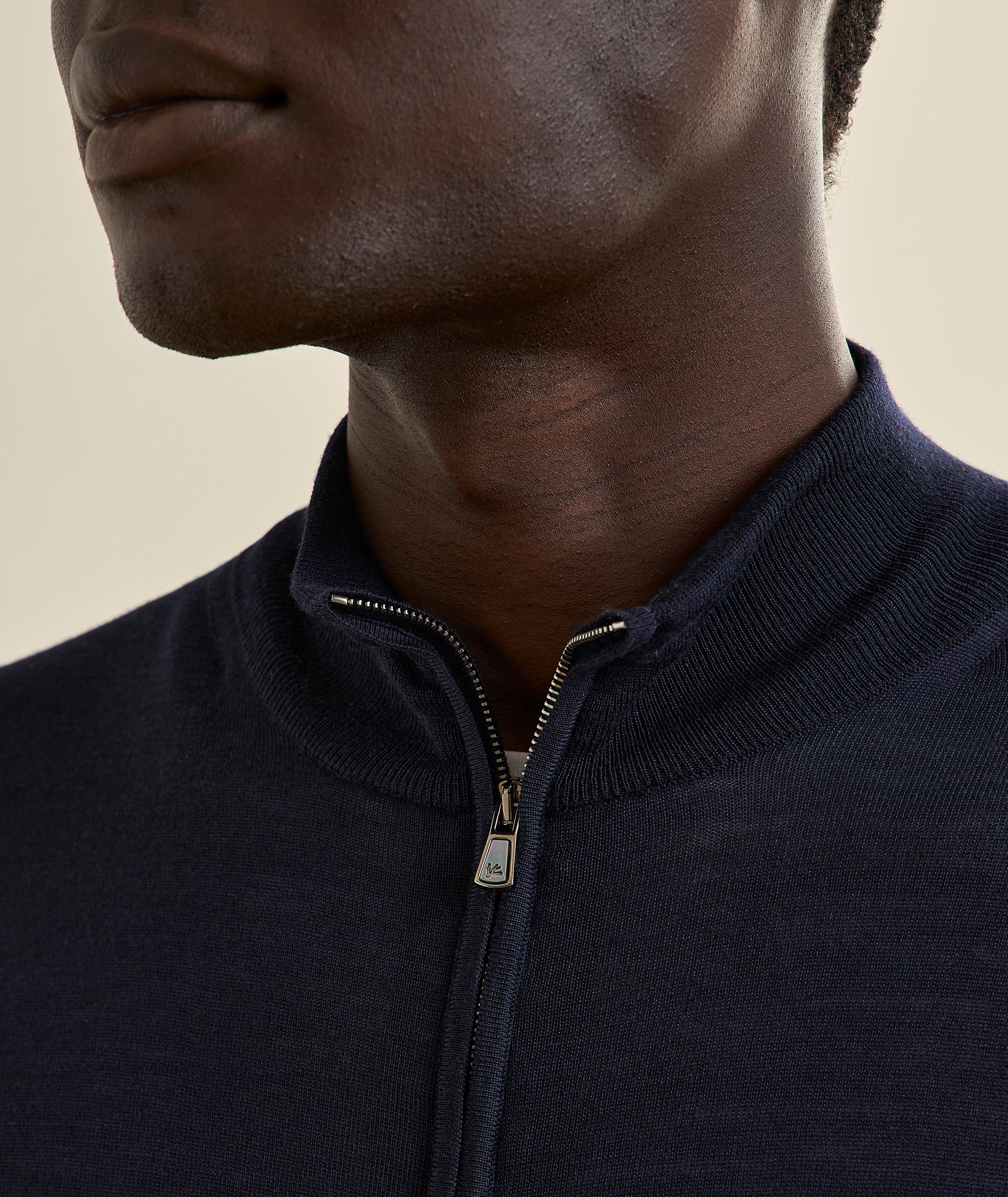 Merino Wool Full-Zip Cardigan  image 3