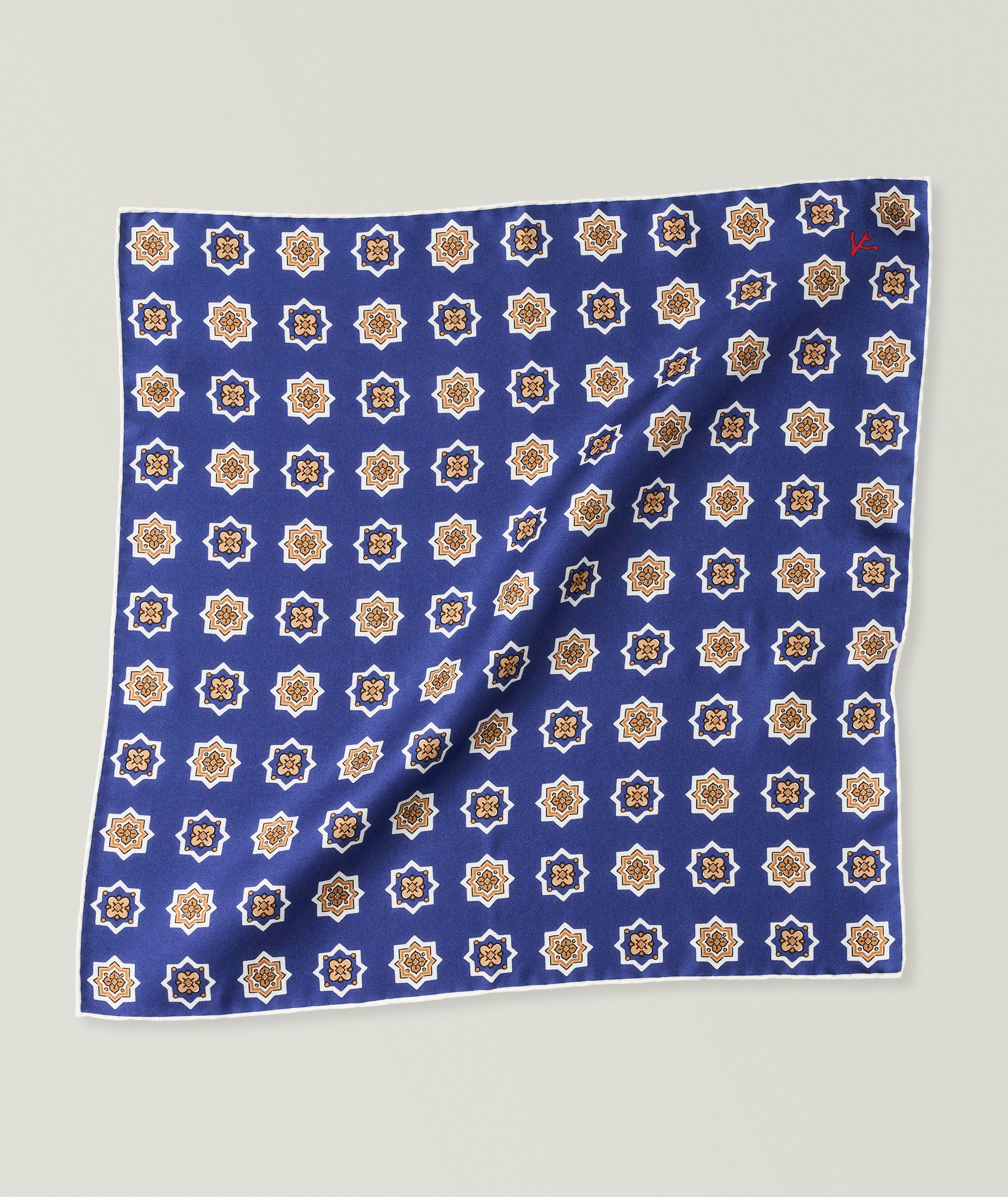 Medallion Silk Pocket Square image 0