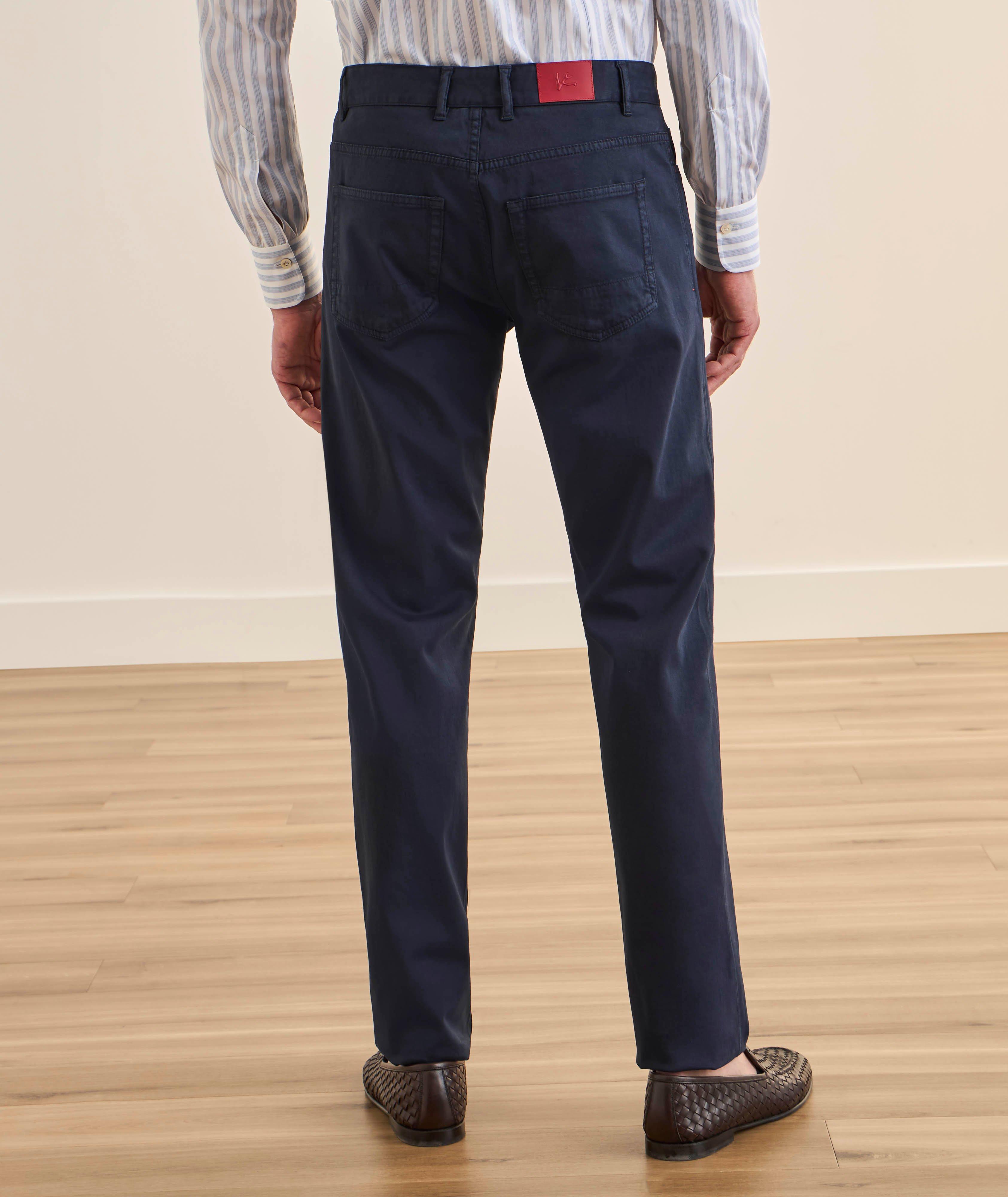 Pantalon ajustée droite à cinq poches image 2