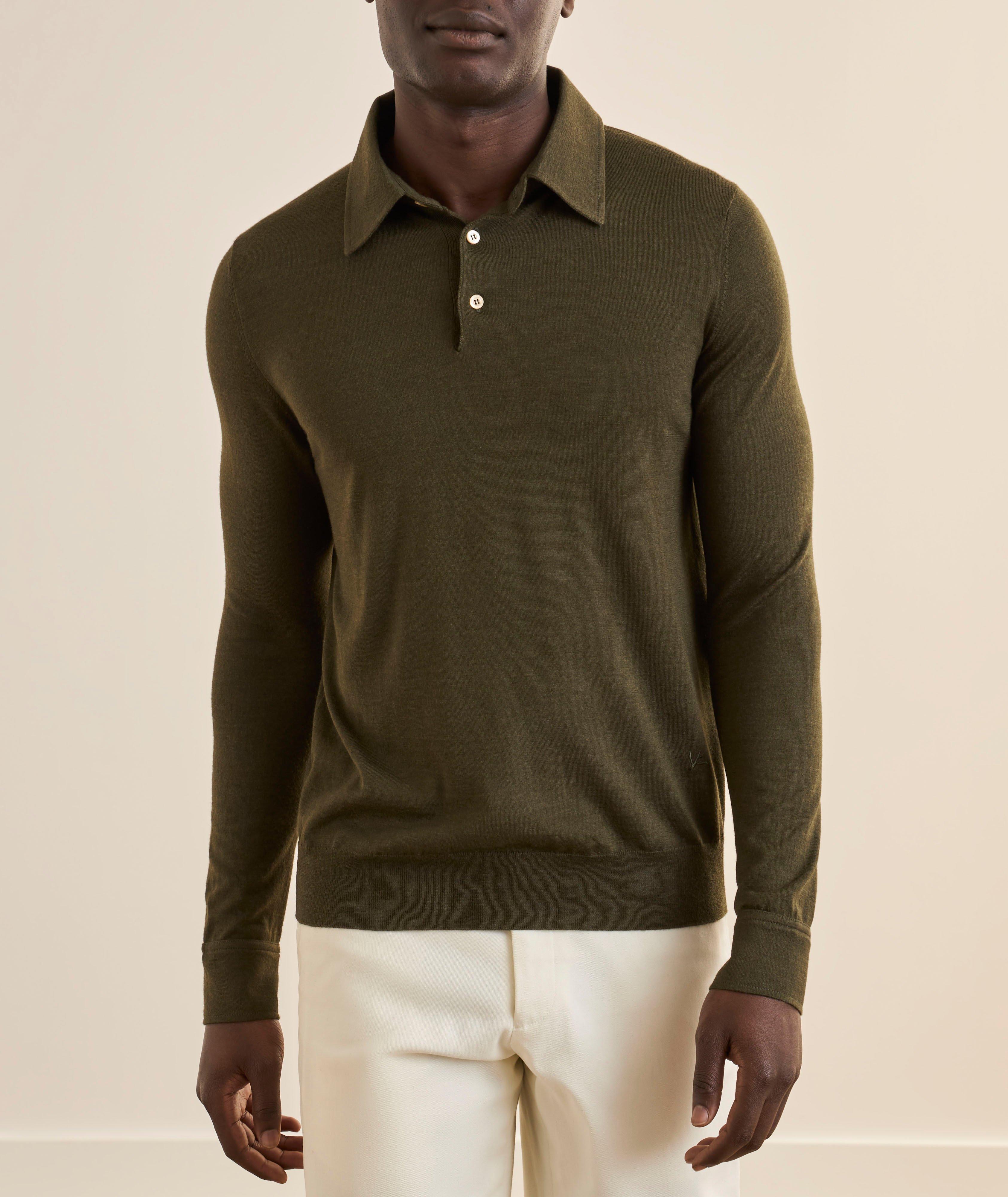 Cashmere-Silk Polo Shirt image 1