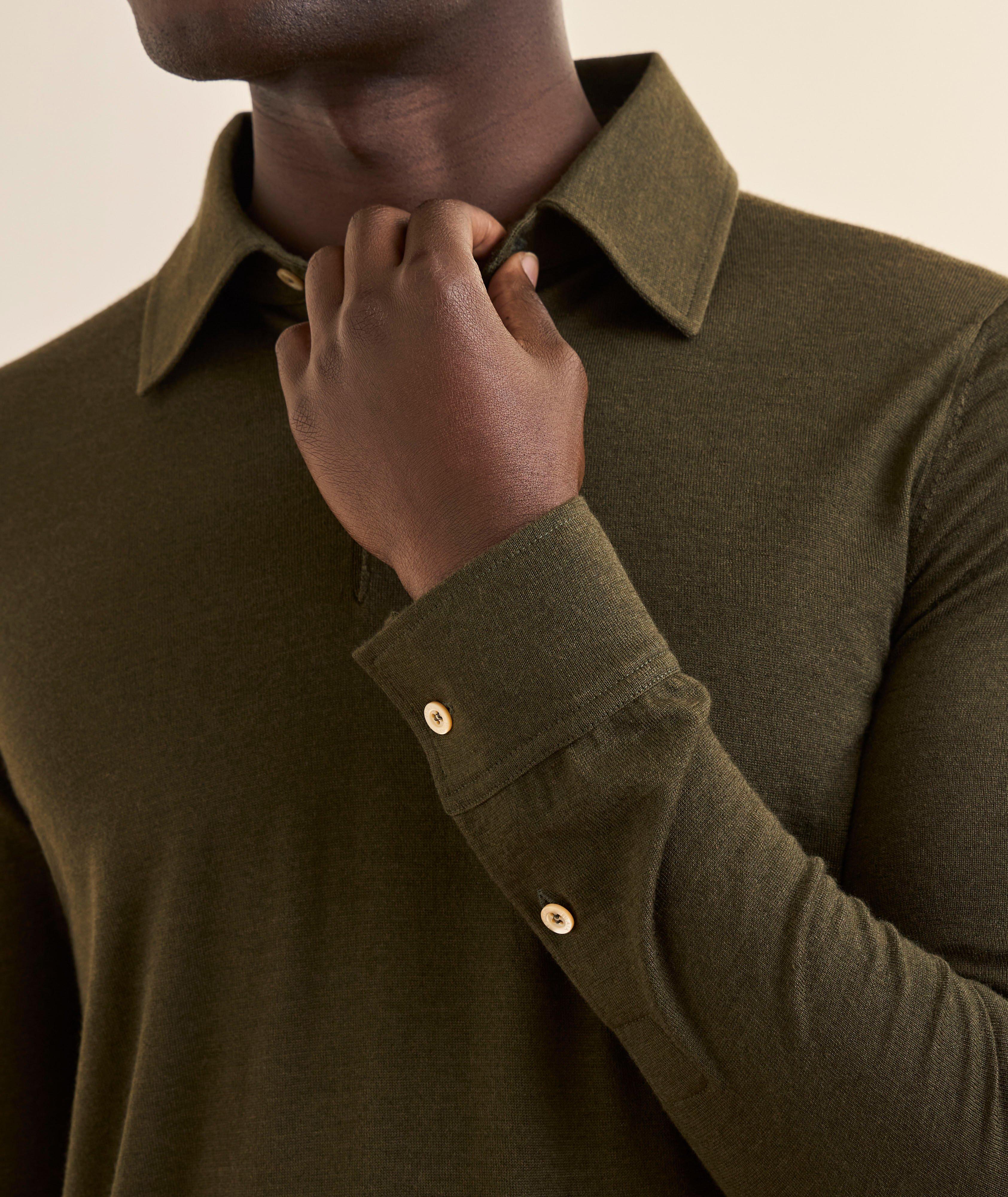 Cashmere-Silk Polo Shirt image 3