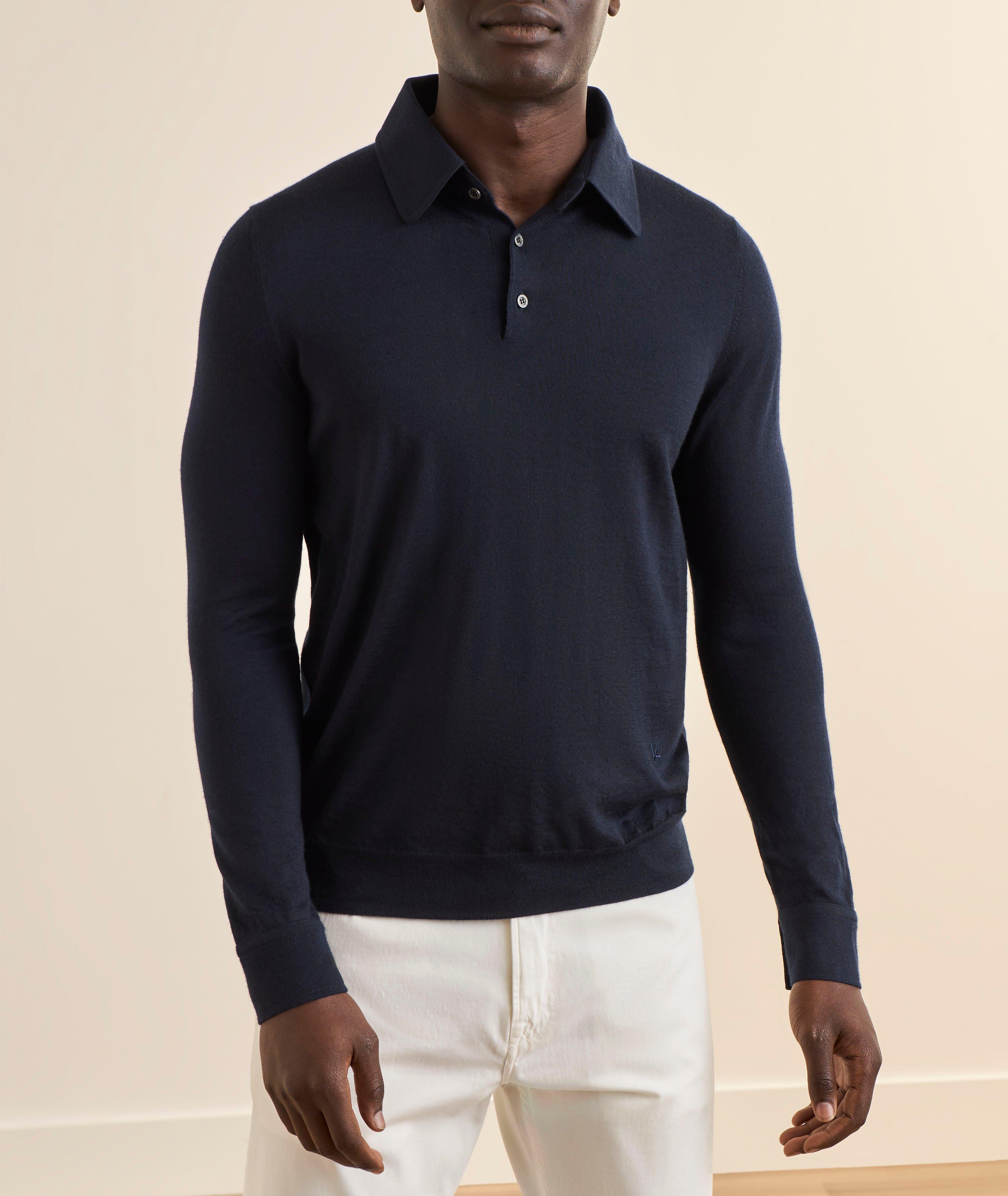 Cashmere-Silk Polo Shirt image 1