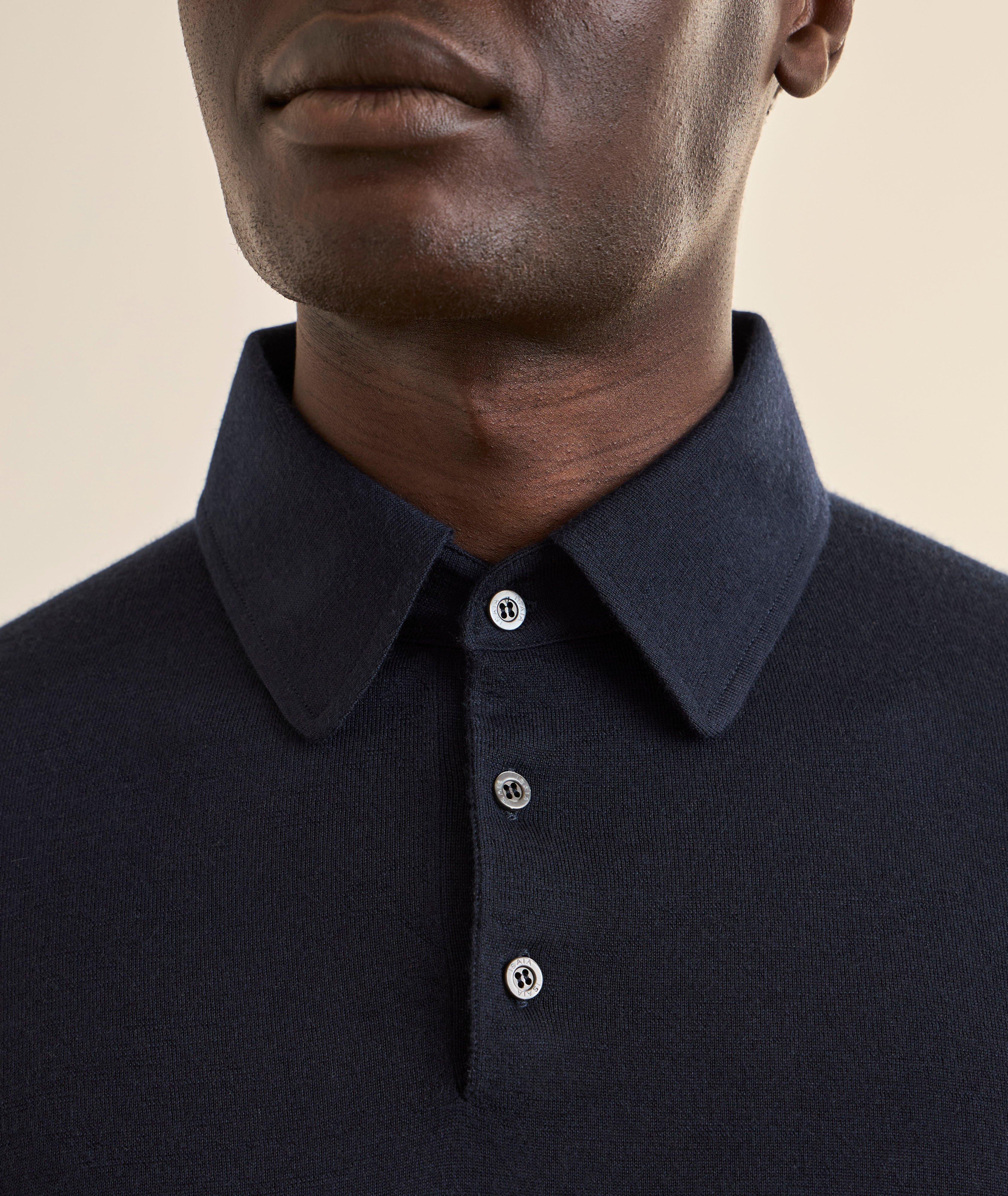 Cashmere-Silk Polo Shirt image 3