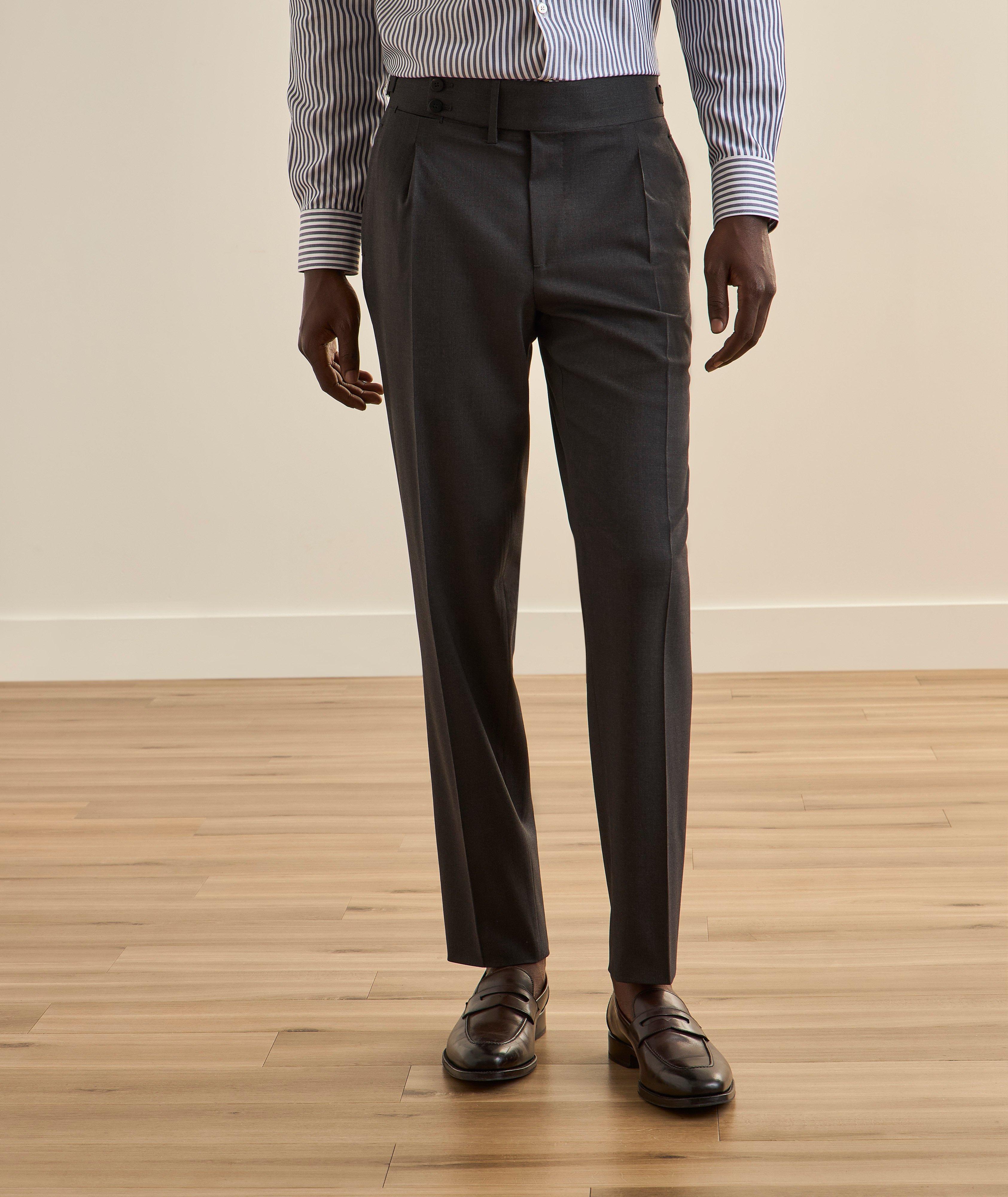 Pantalon laine-mélange plissé image 2