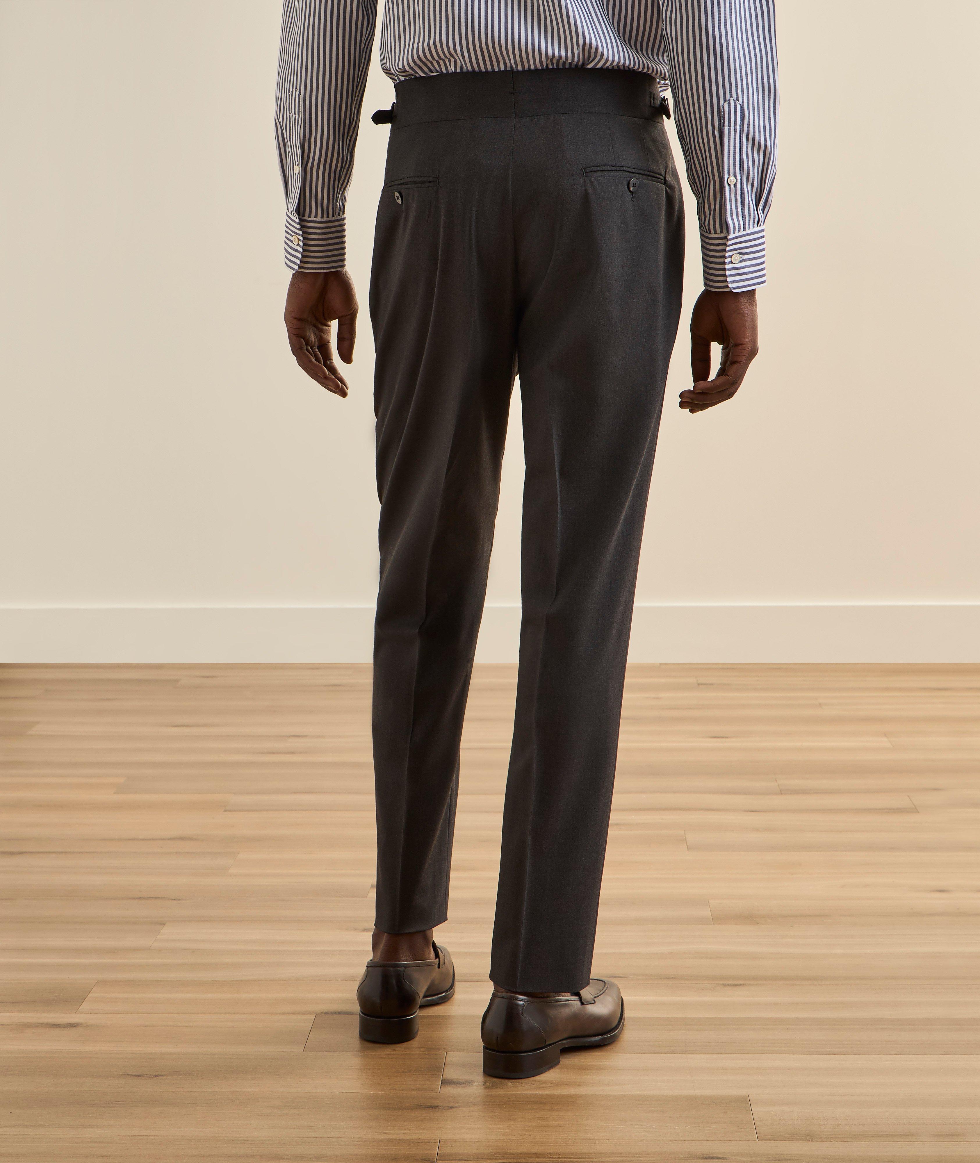 Pantalon laine-mélange plissé image 3