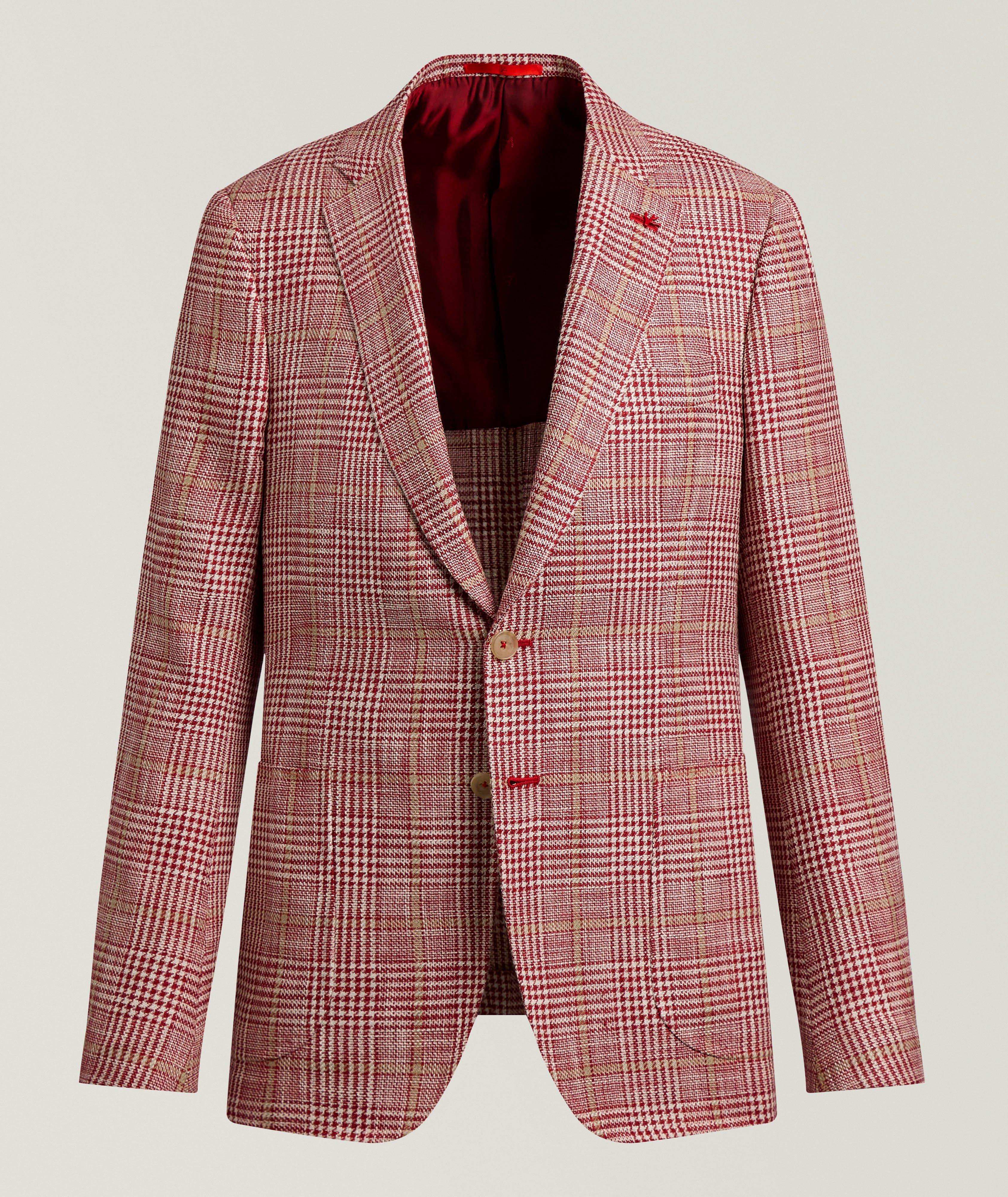 Isaia Veston à carreaux Capri Glen