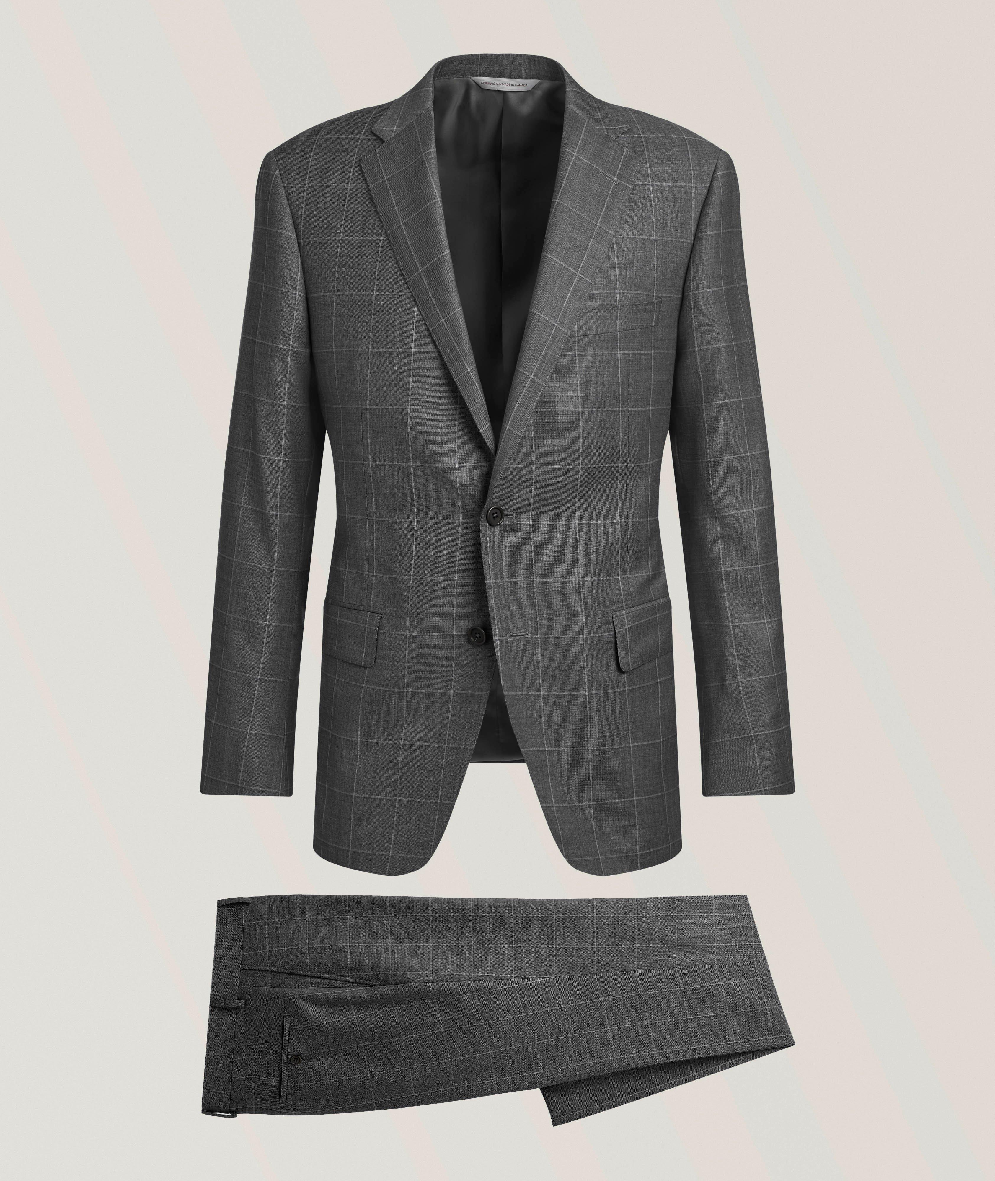Samuelsohn Cosmo Windowpane Wool Suit | Suits | Harry Rosen