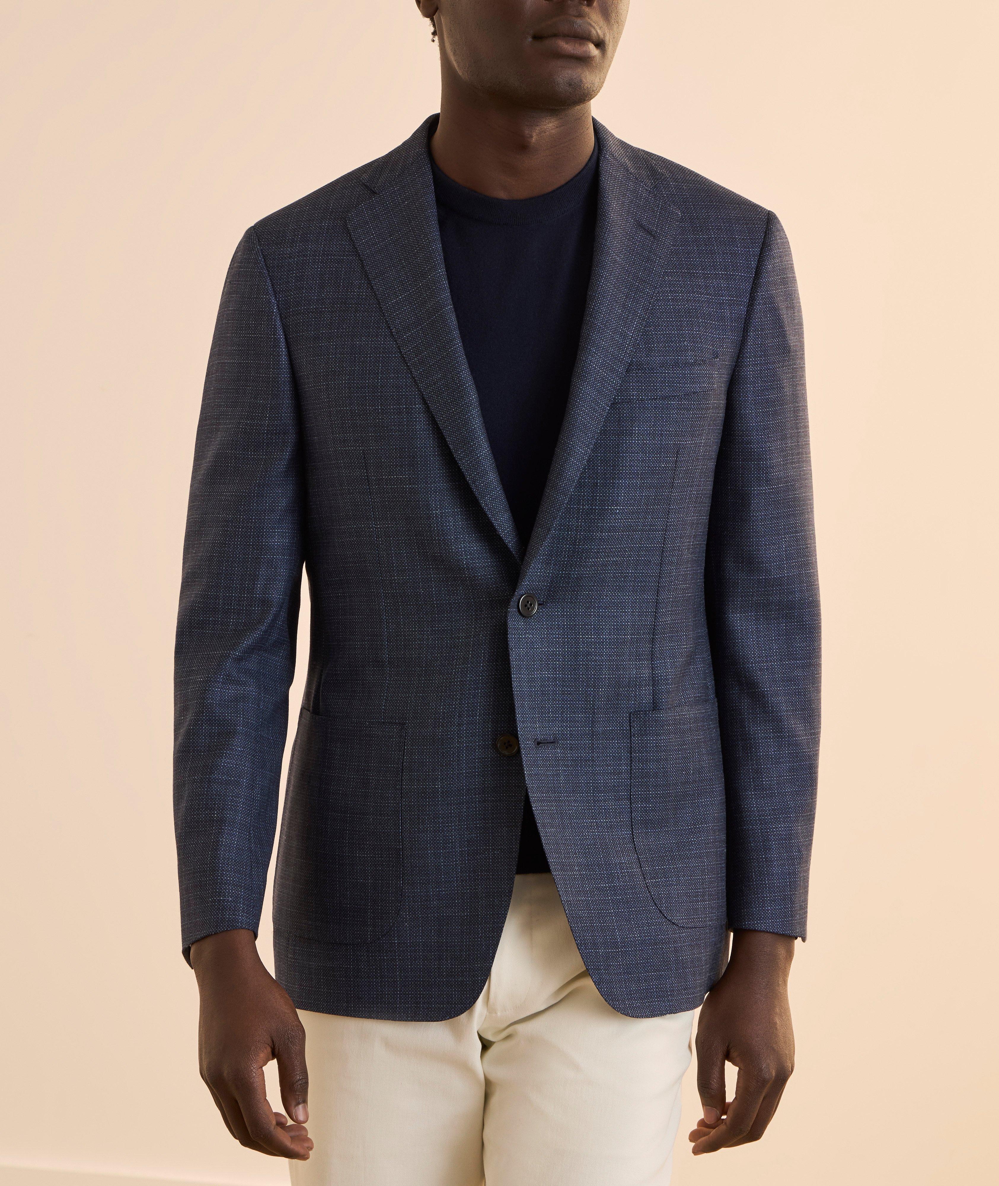 Veston sport laine-mélange œil-de-perdrix Cosmo  image 1