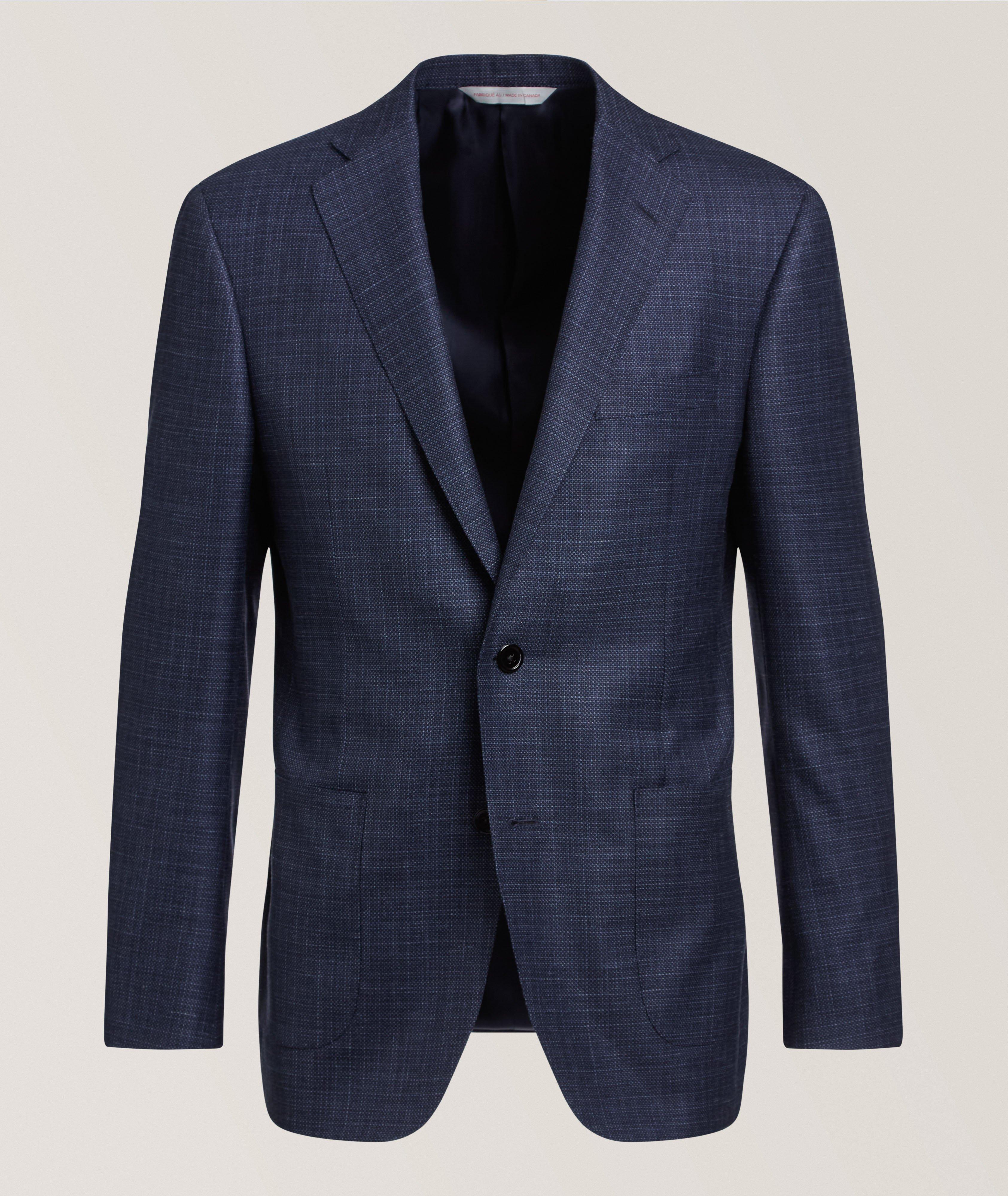 Samuelsohn Veston sport laine-mélange œil-de-perdrix Cosmo 