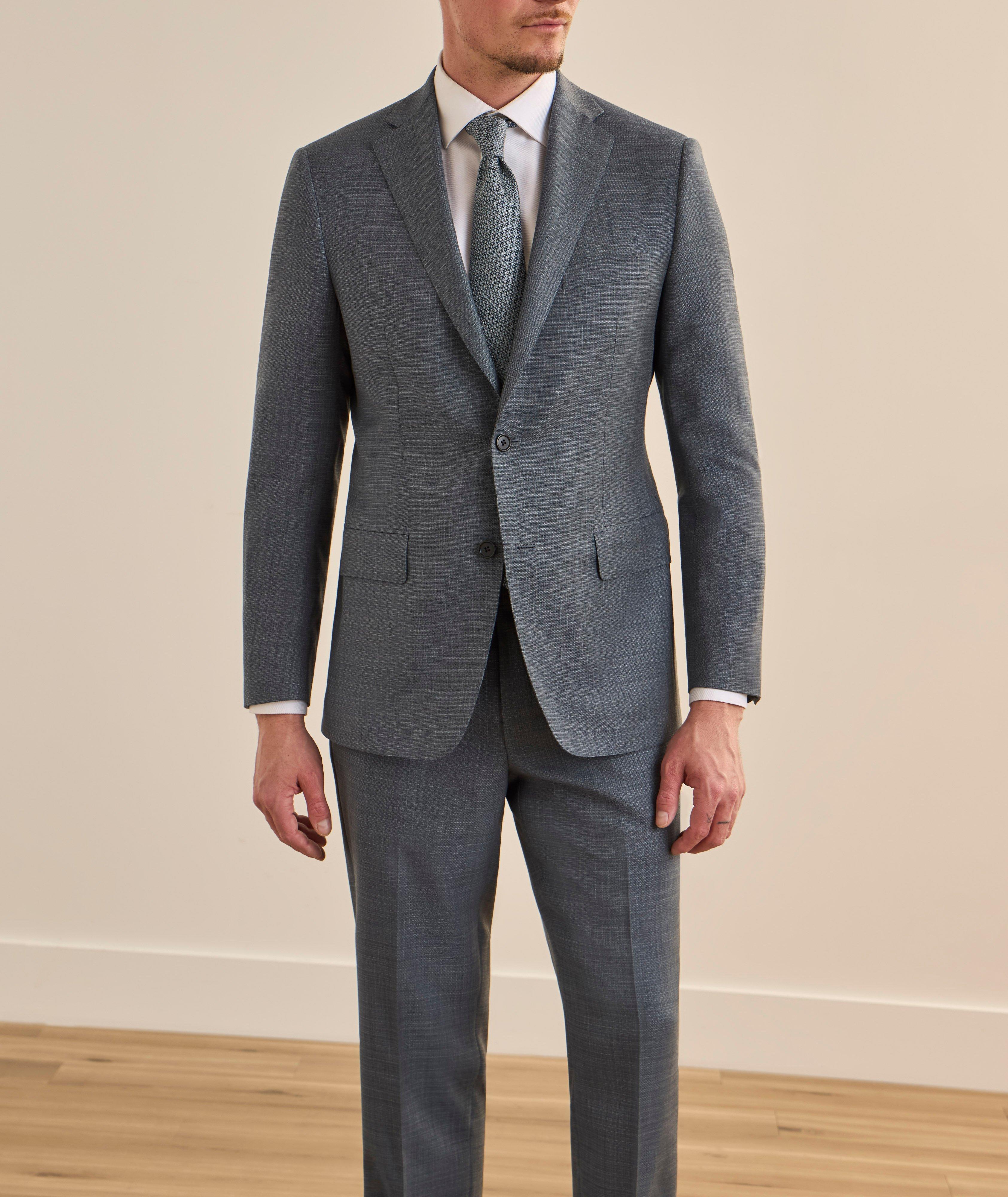 Cosmo Striped Stretch-Wool Suit image 1