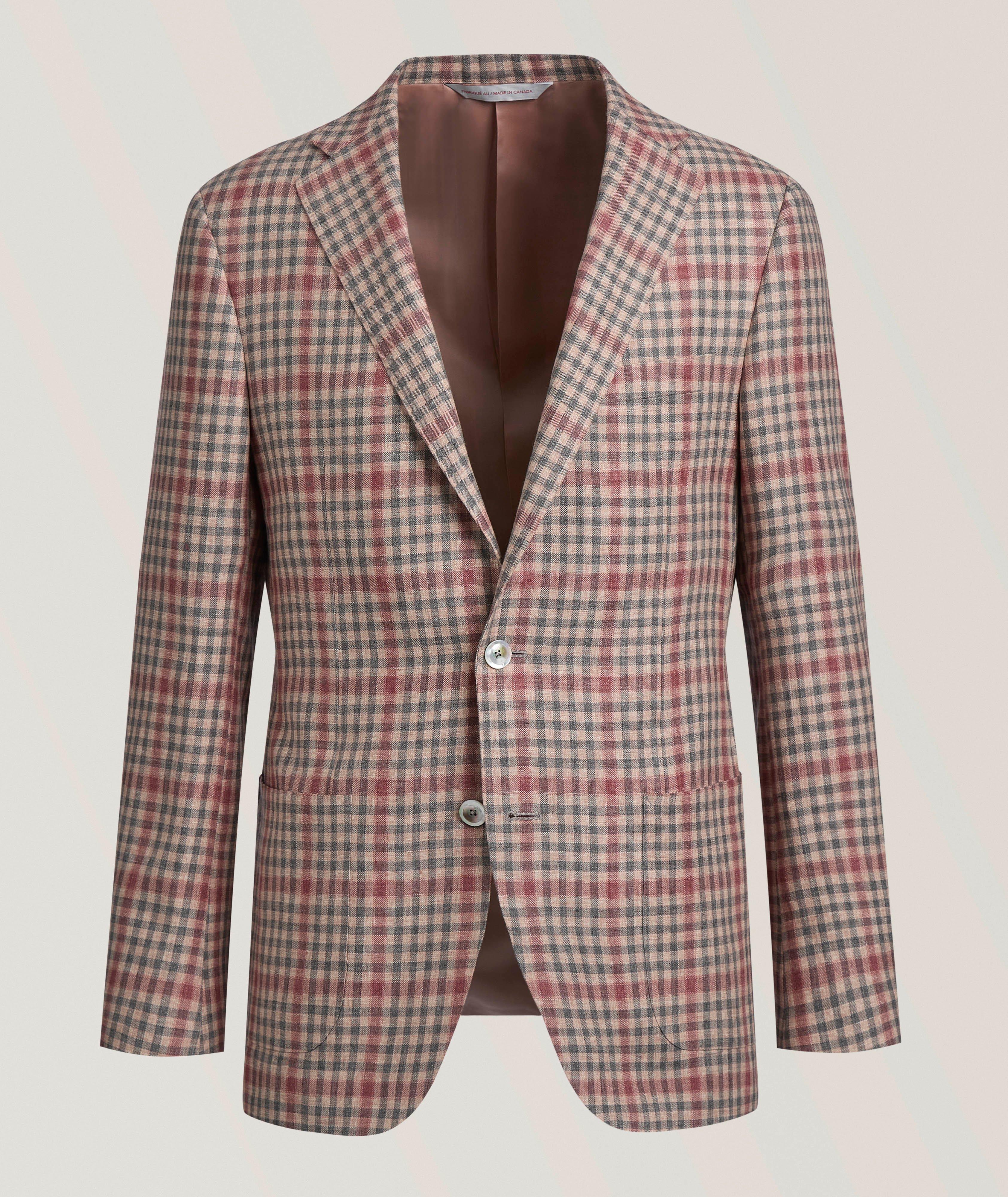 Samuelsohn Veston sport lin-laine vichy Cosmo