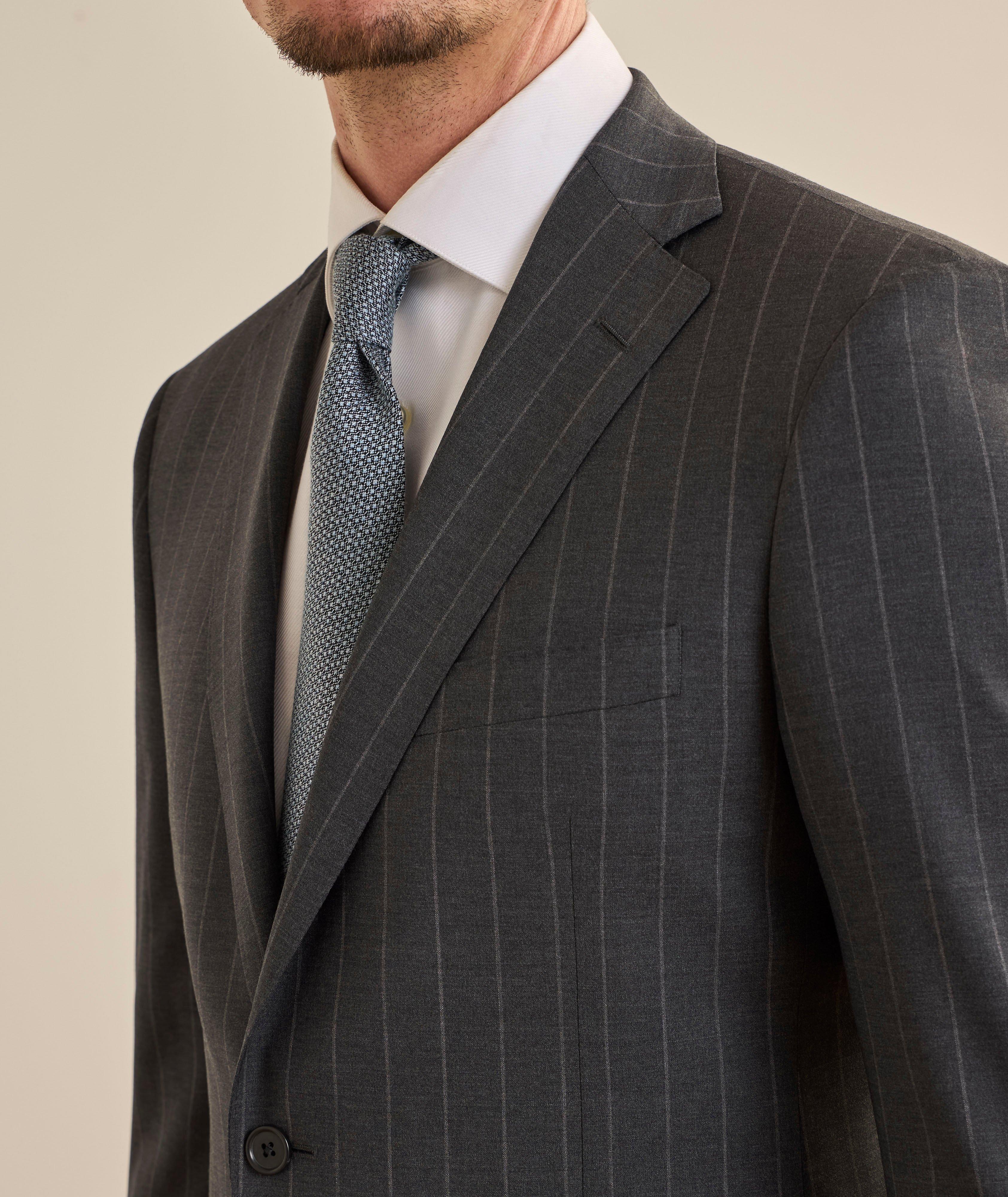 Cosmo Striped Stretch-Wool Suit image 3