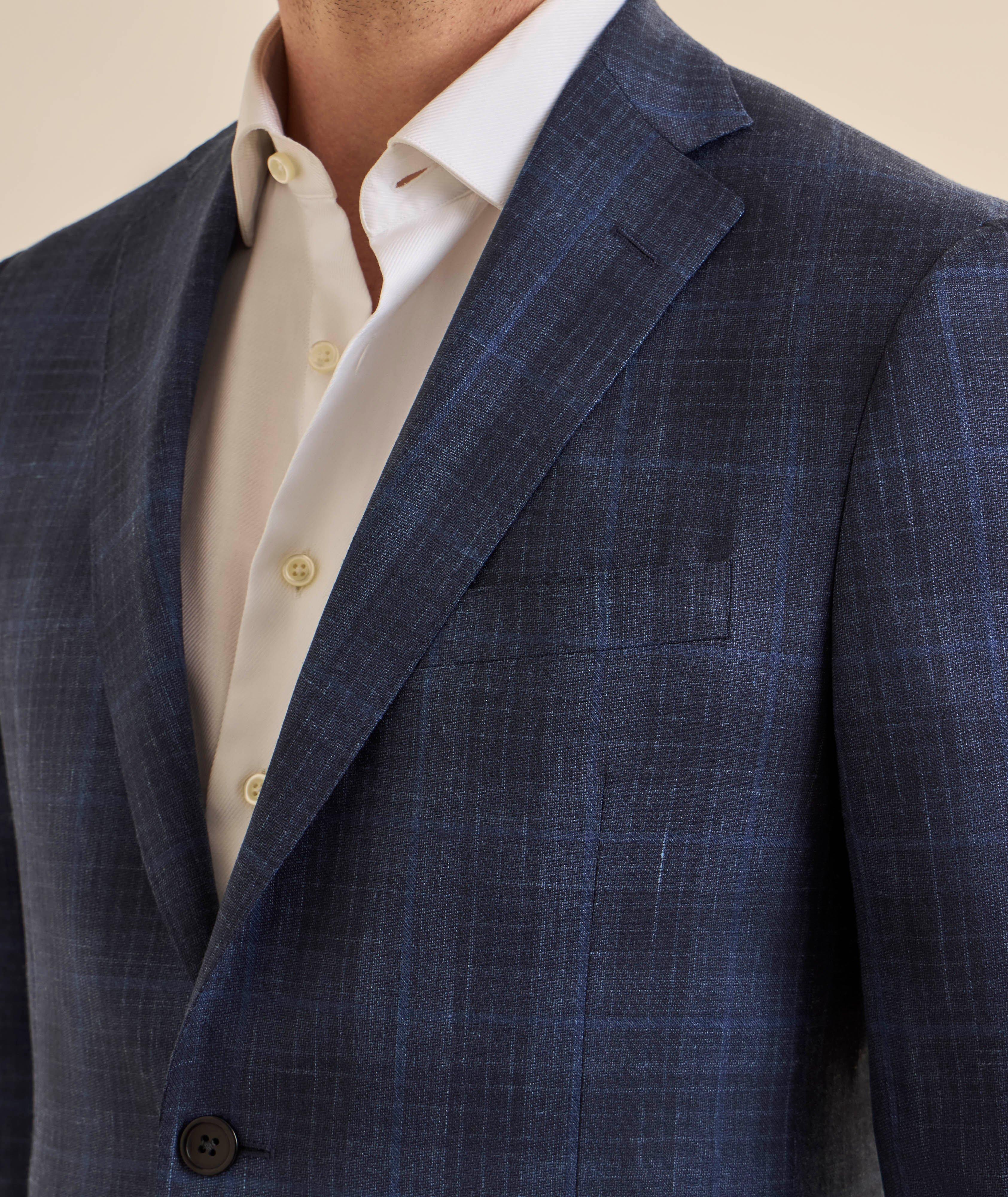 Cosmo Windowpane Wool-Blend Sport Jacket image 3