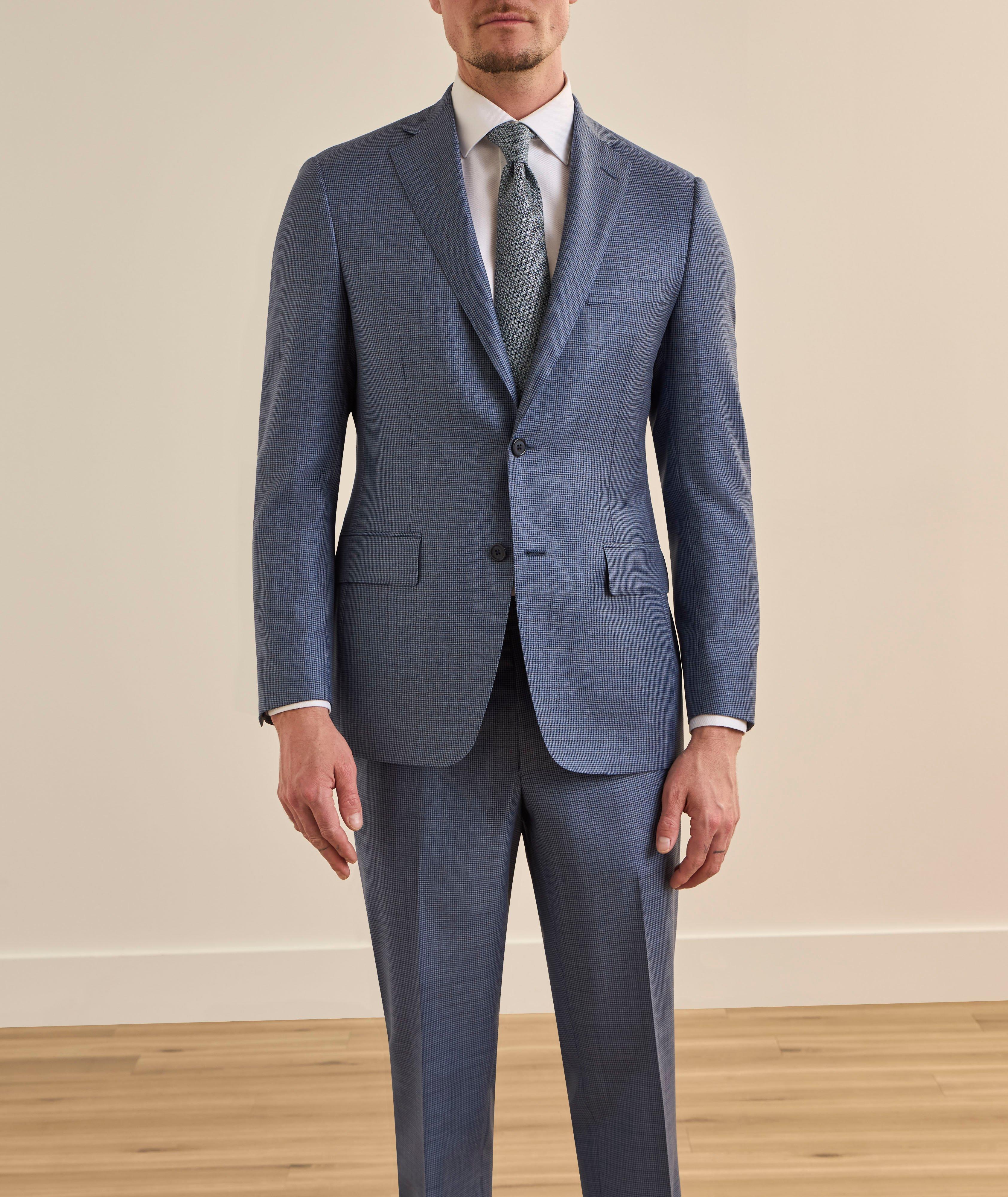Cosmo Houndstooth Super 110s Wool Suit  image 1