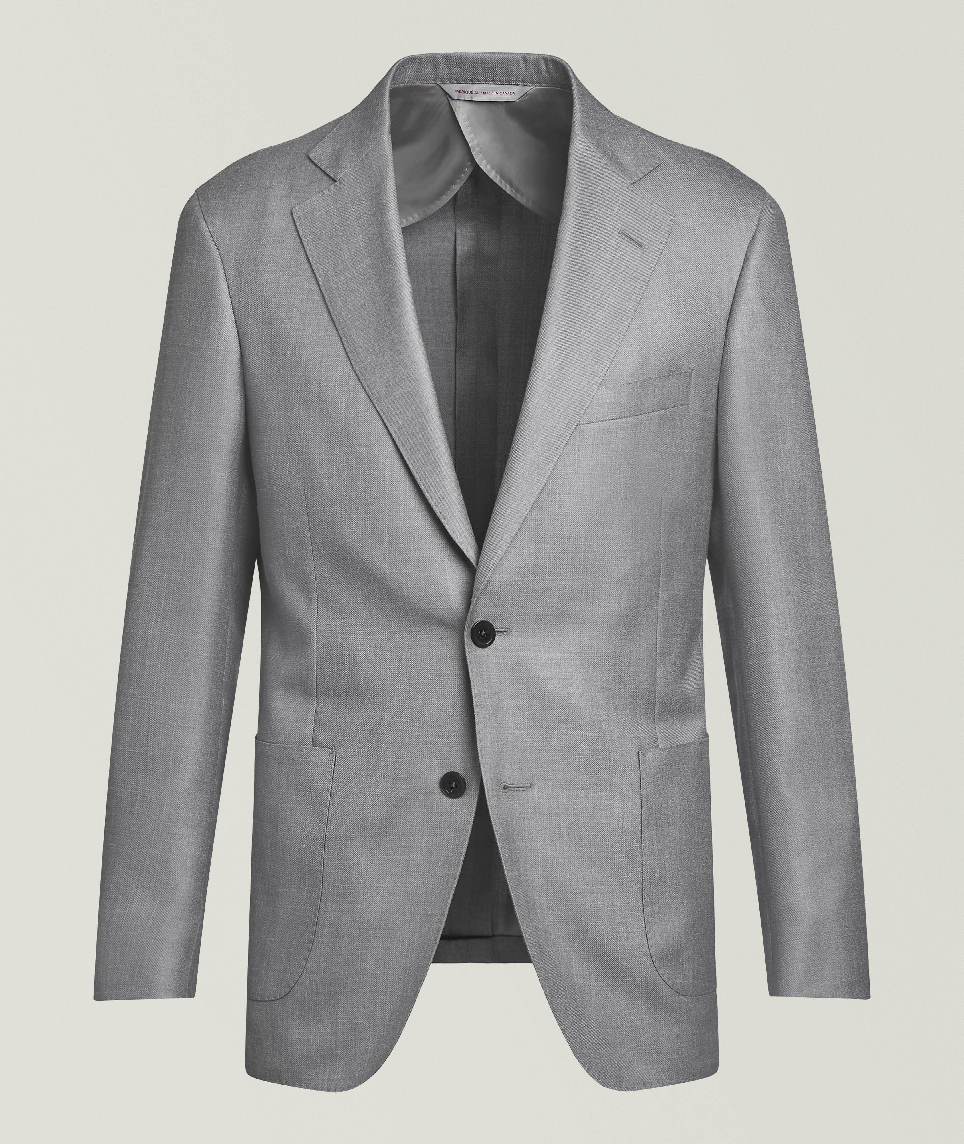 Samuelsohn Wool-Blend Canvas Sport Jacket