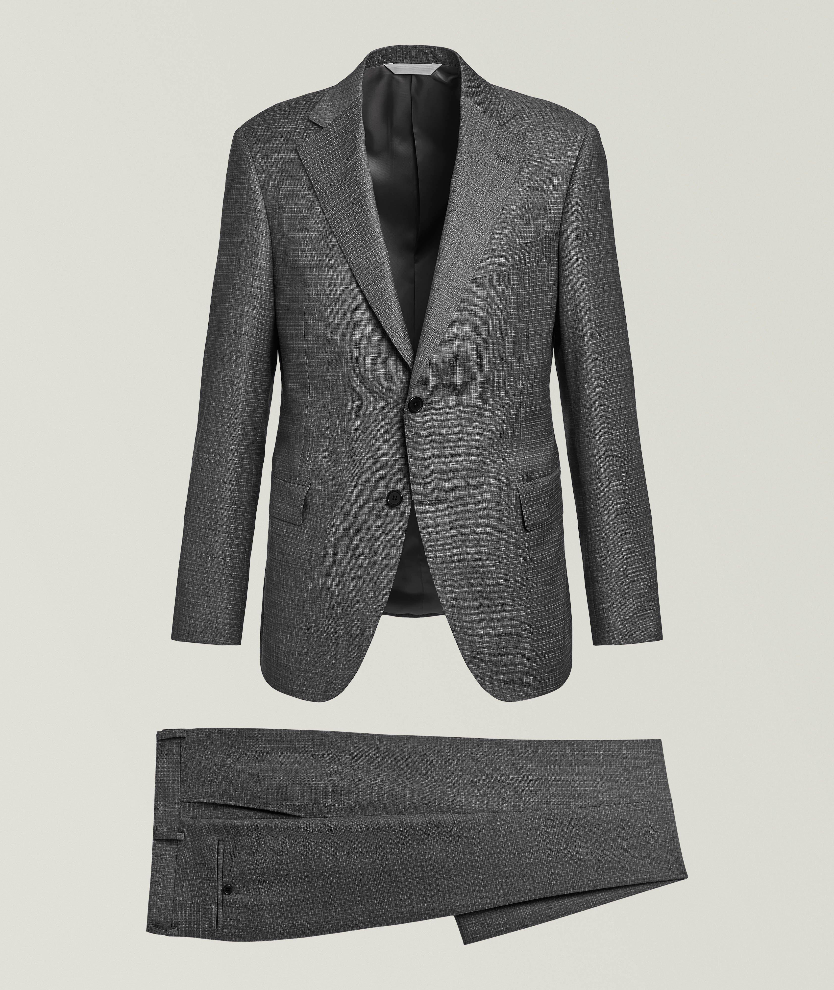 Madison Checked Super 130s Wool Suit image 0