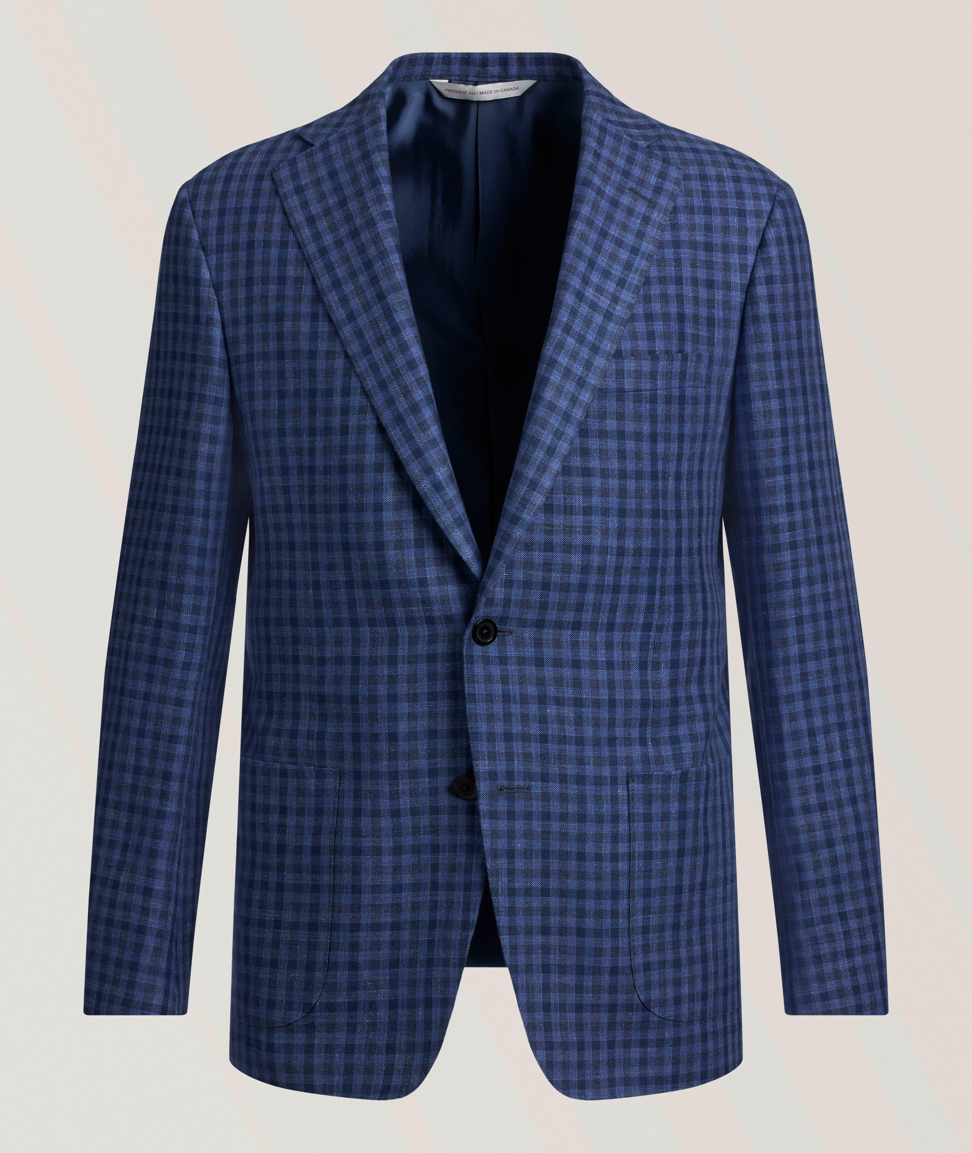 Samuelsohn Veston sport lin-laine vichy Cosmo