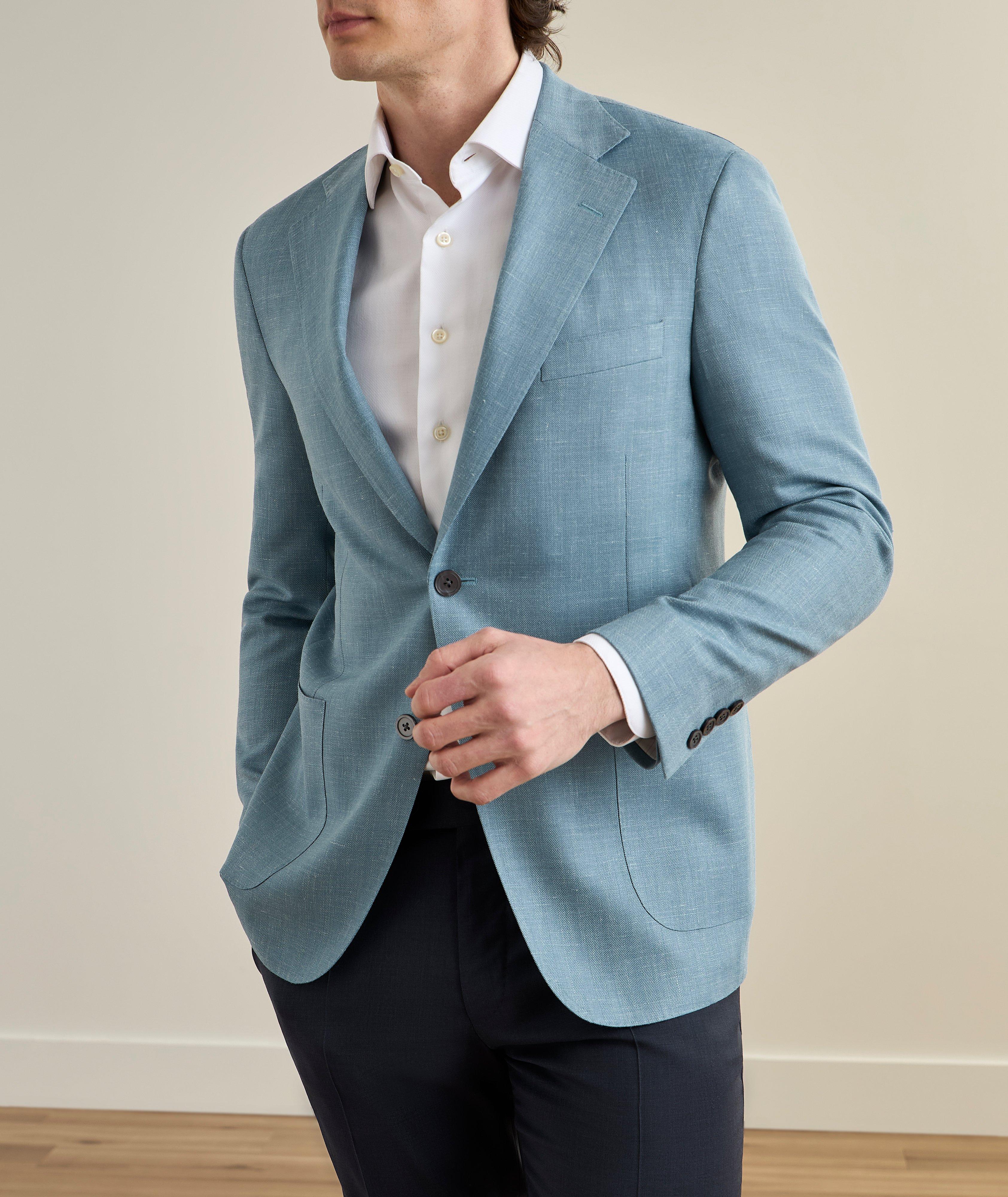 Herringbone Wool-Blend Sport Jacket  image 1