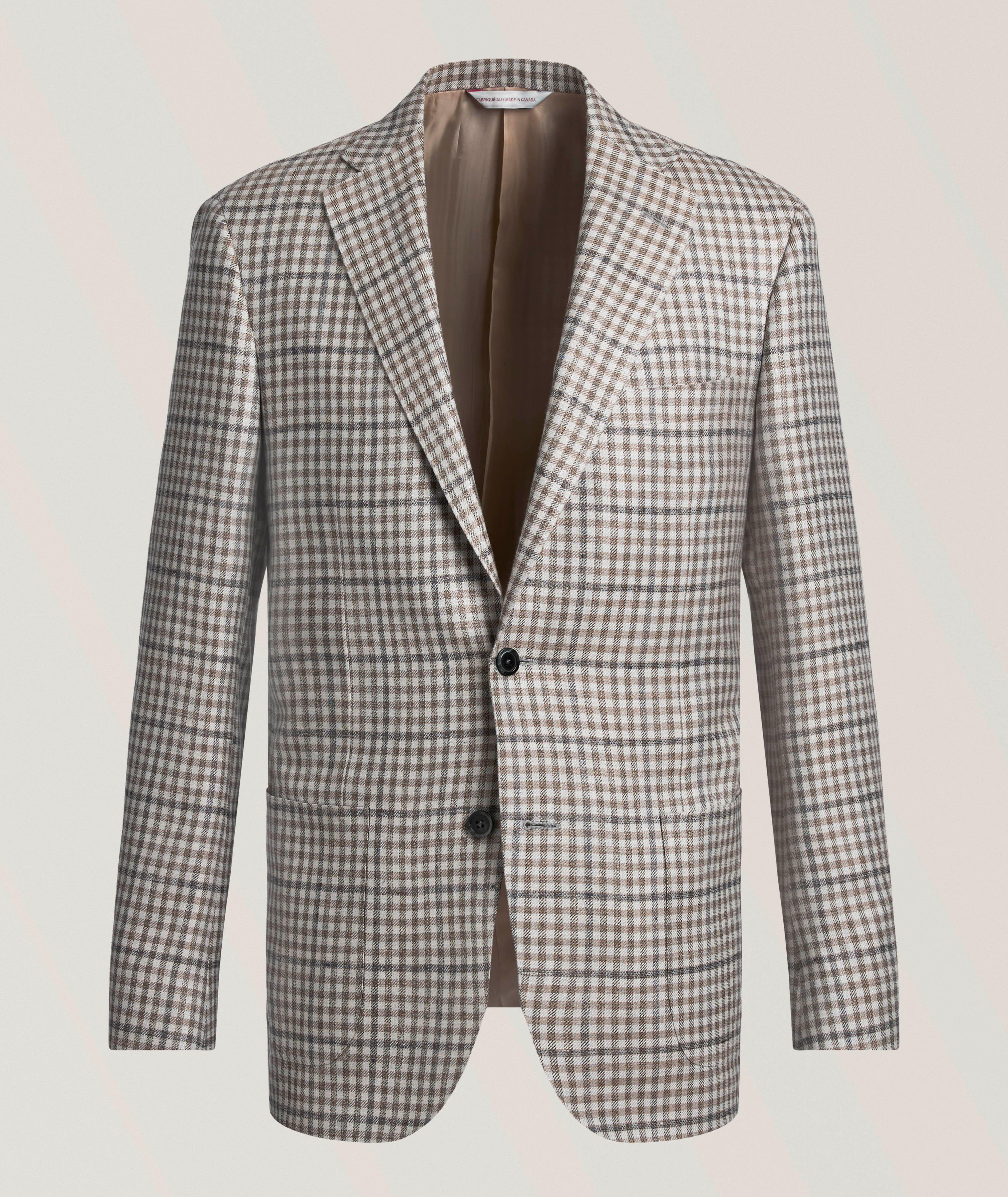 Samuelsohn Veston sport laine-mélange vichy Cosmo