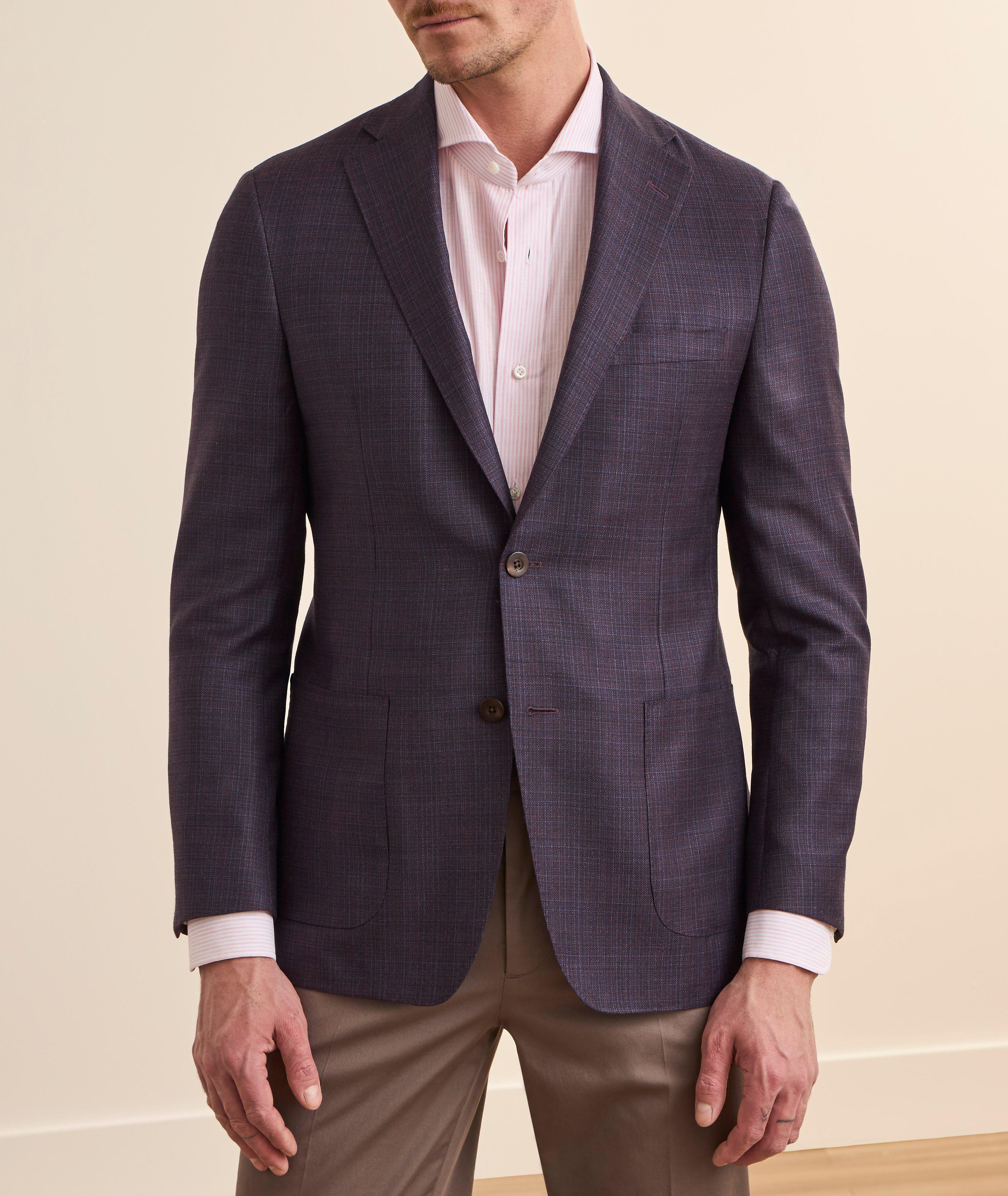 Cosmo Checked Super 130s Wool Suit image 1