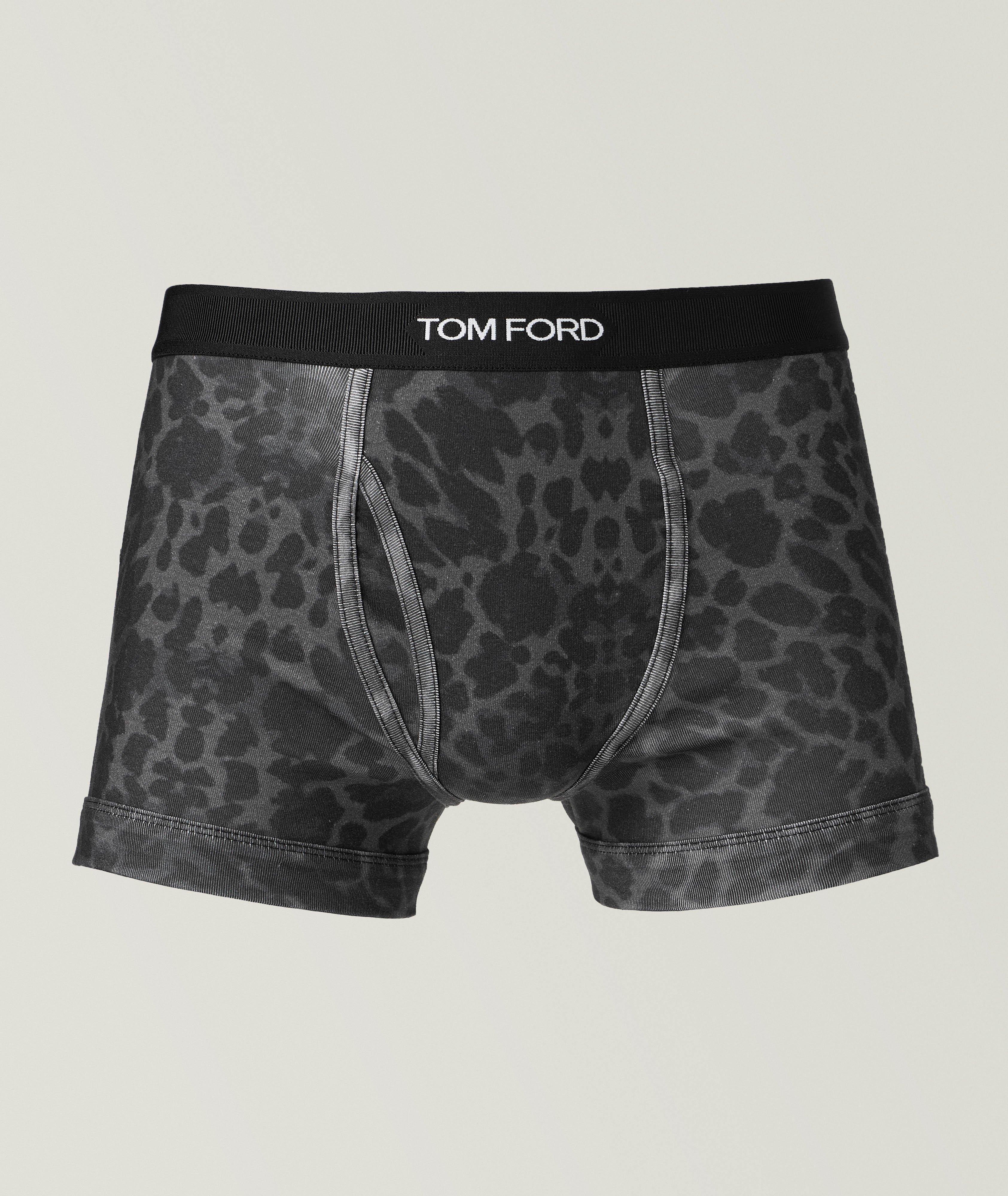 TOM FORD Leopard-Print Stretch-Cotton Boxer Brief 