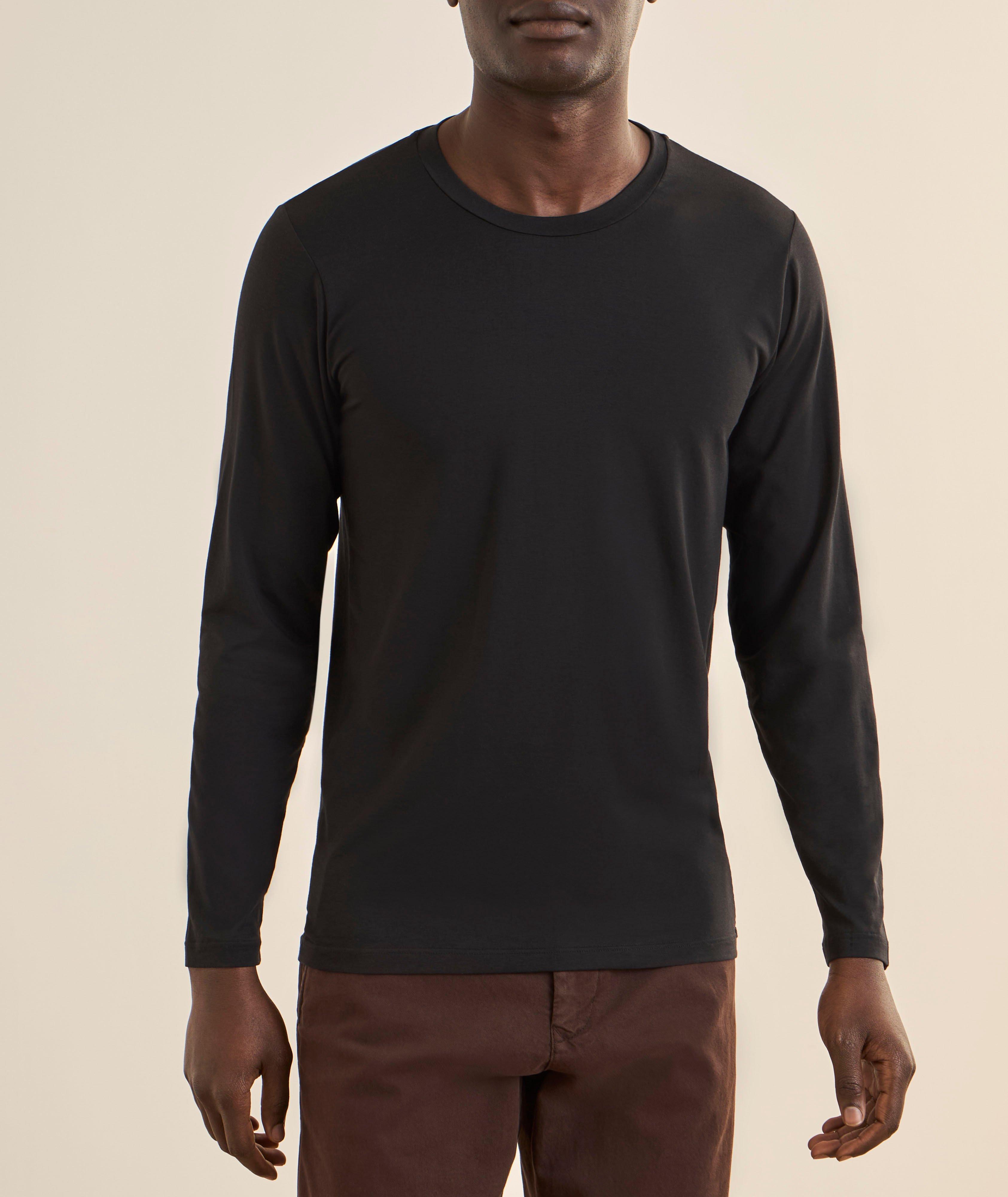 T-shirt jersey encolure ronde manches longues image 1