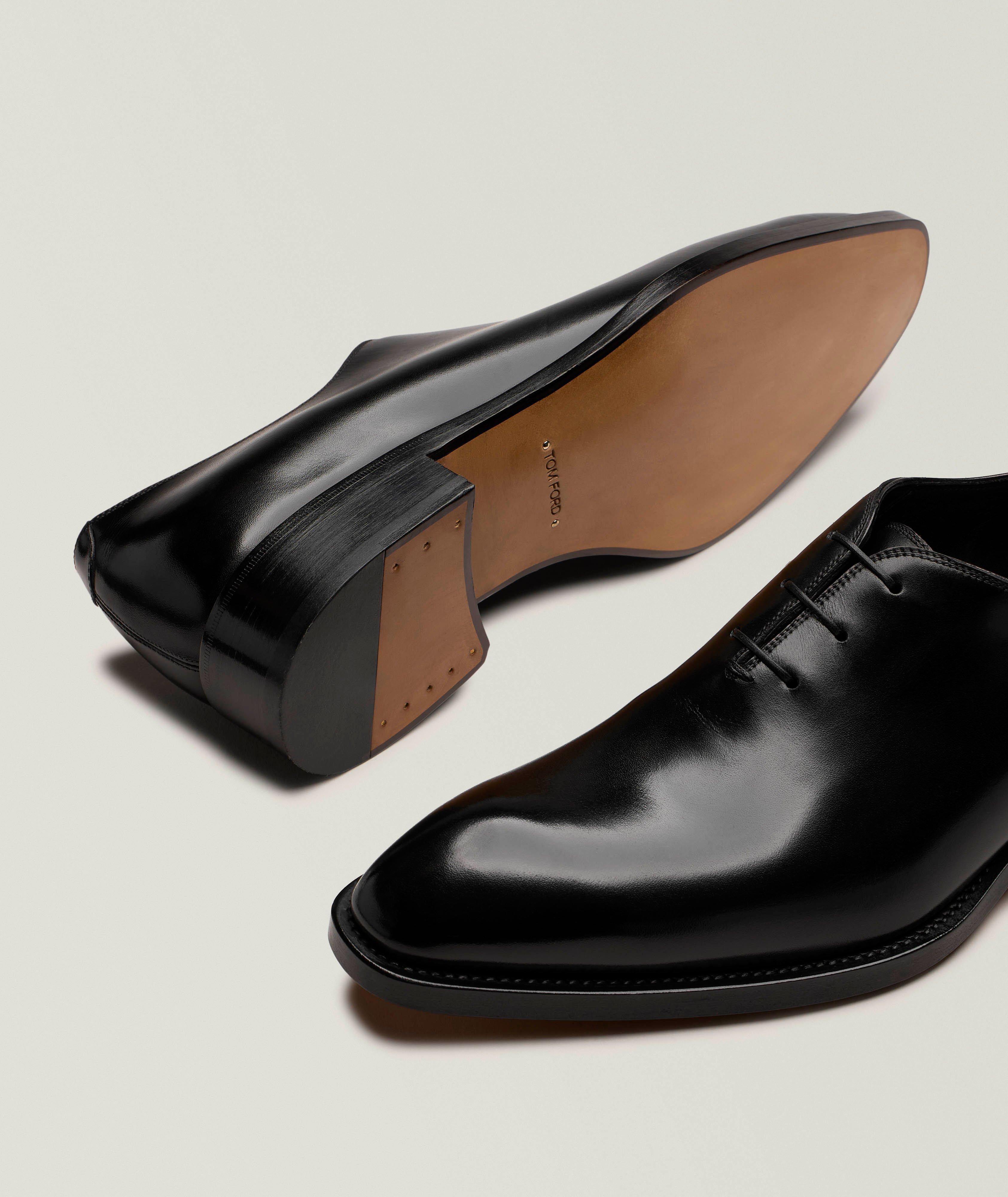 TF BLK BRNSHD LTHR WHLCUT LACEUP image 3