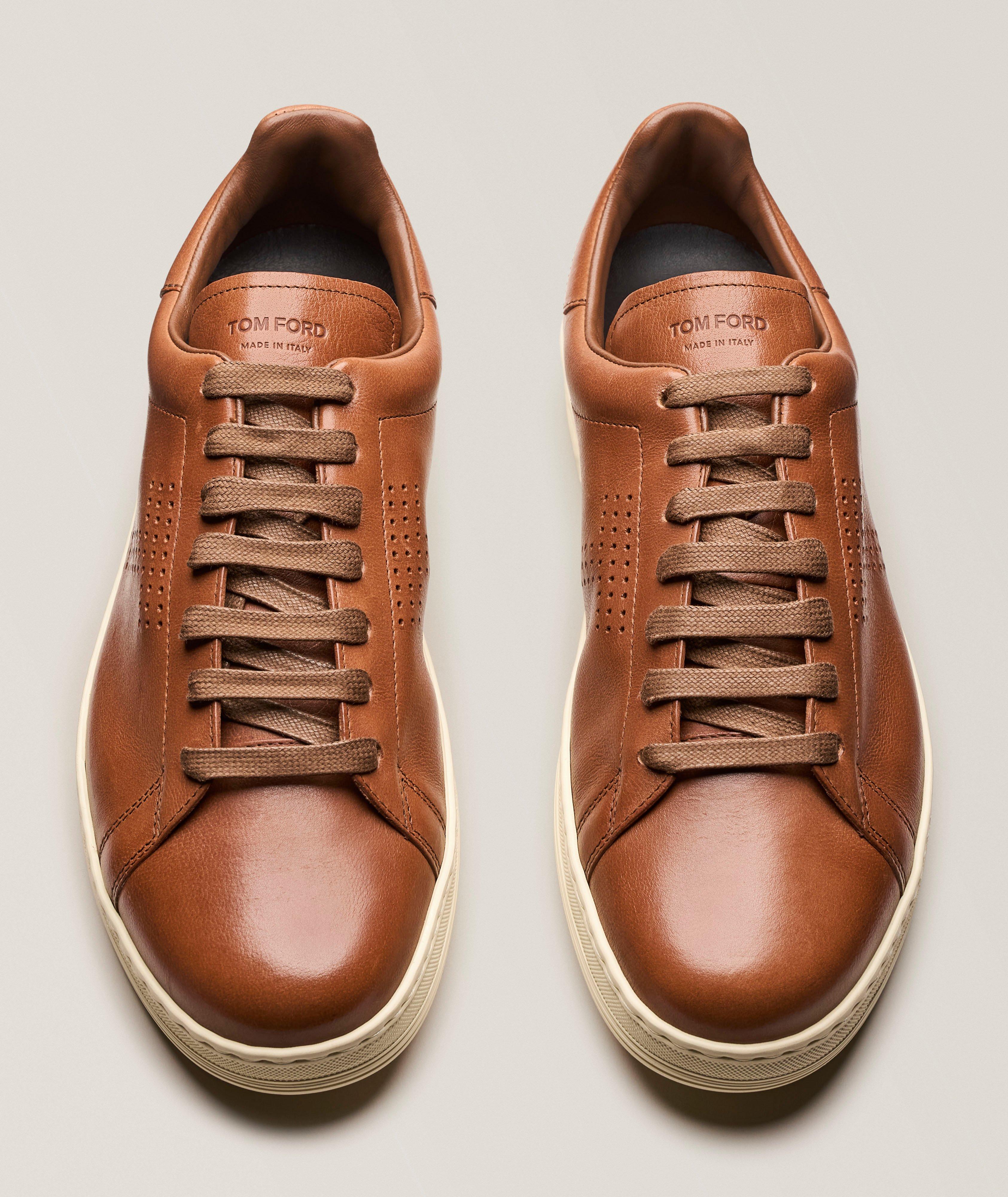 TF M BRN SFT LTHR WARWICK SNKR CREAM SL image 1