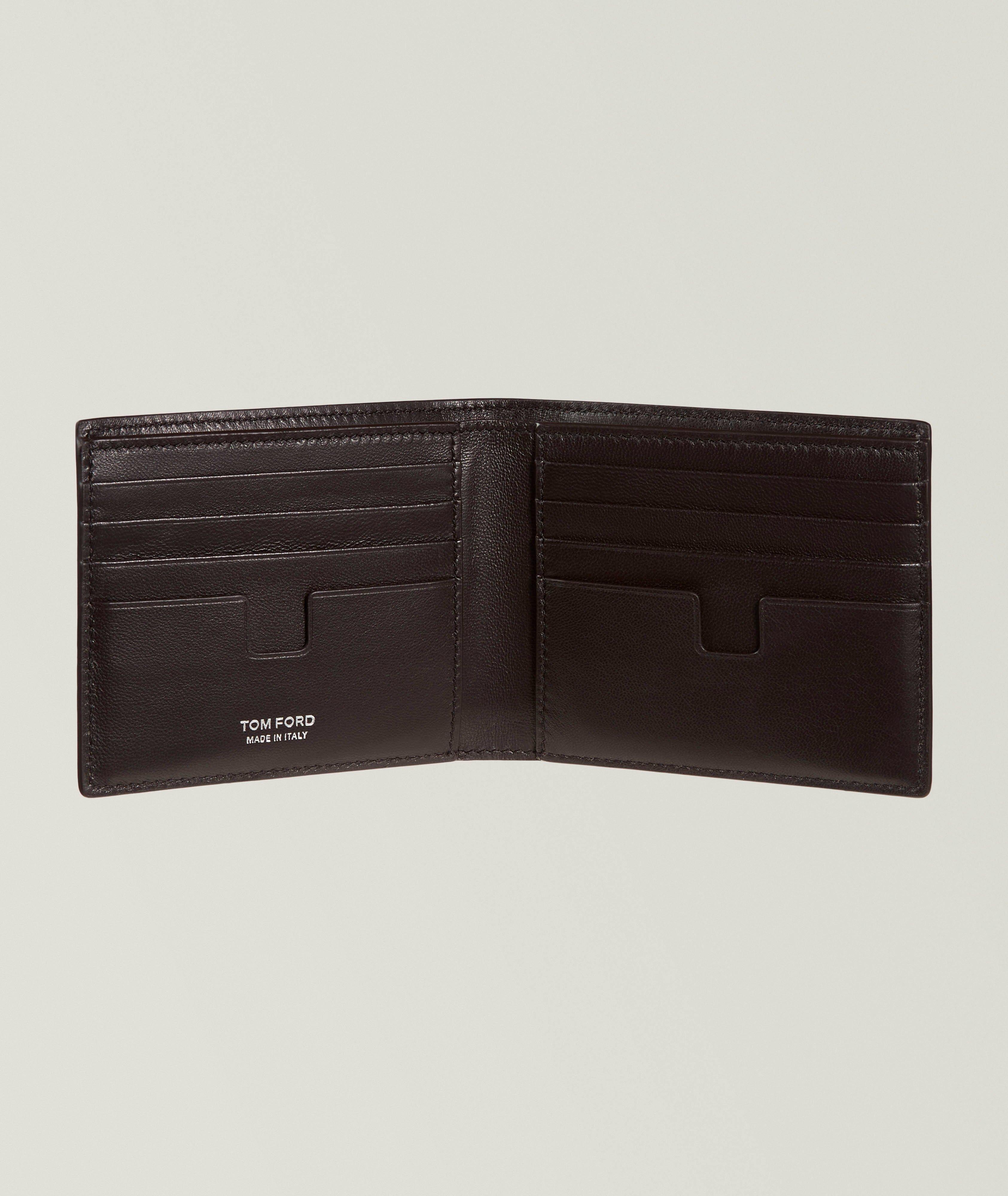 Croc-Printed Leather Bifold Cardholder image 1
