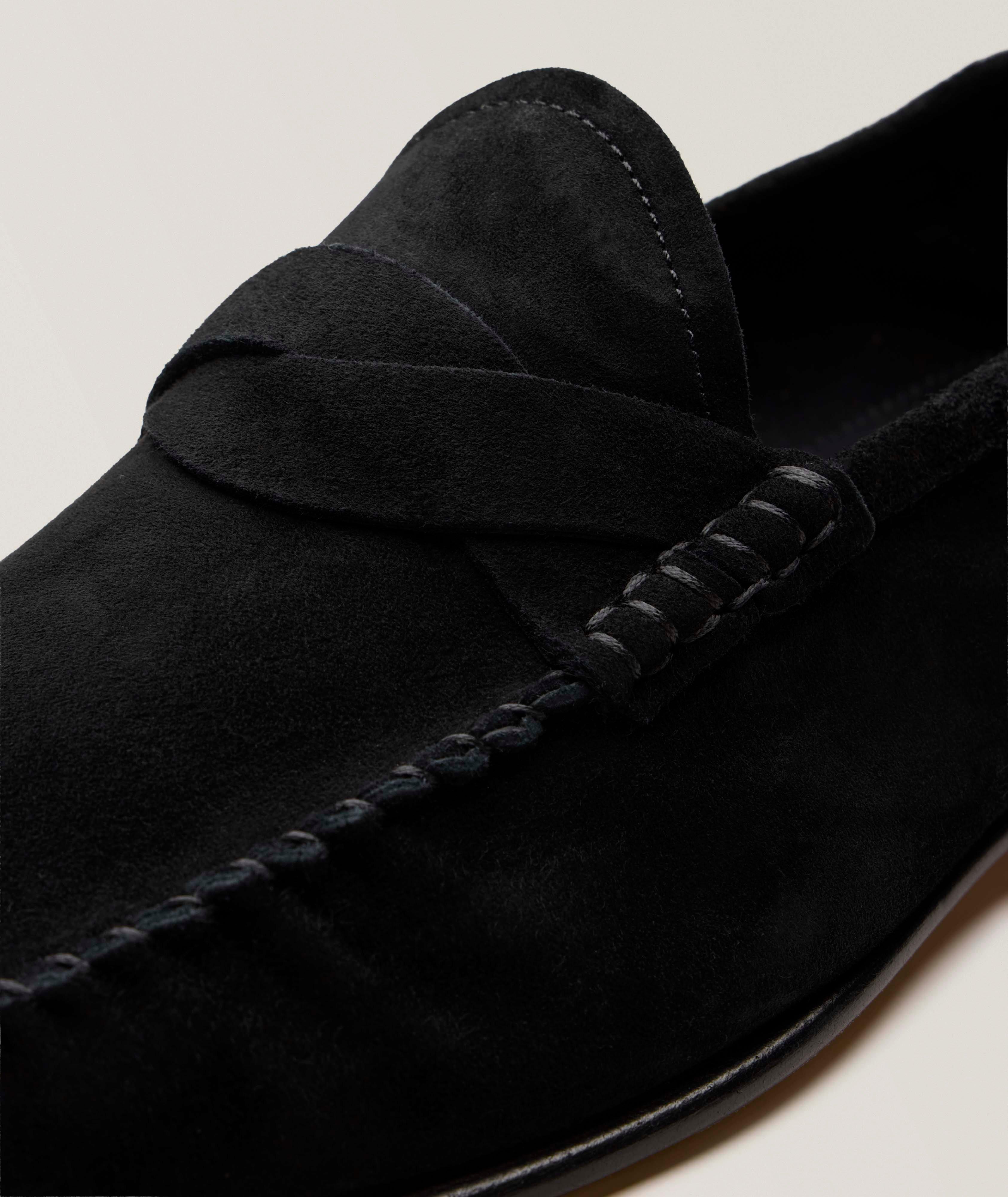 Ripley Unstructured Suede Twisted Band Loafers image 2