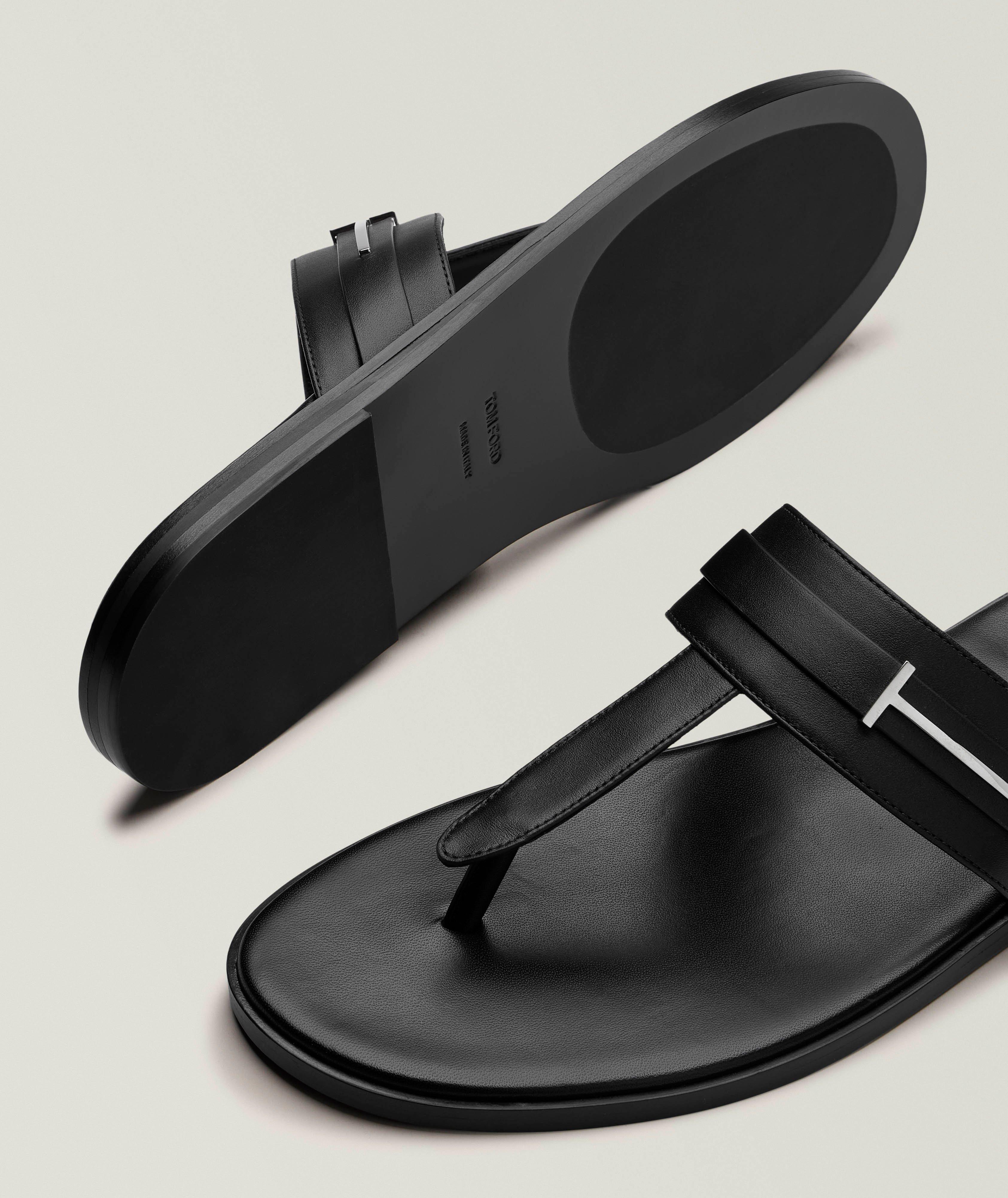 Smooth Leather T-Strap Sandal  image 3