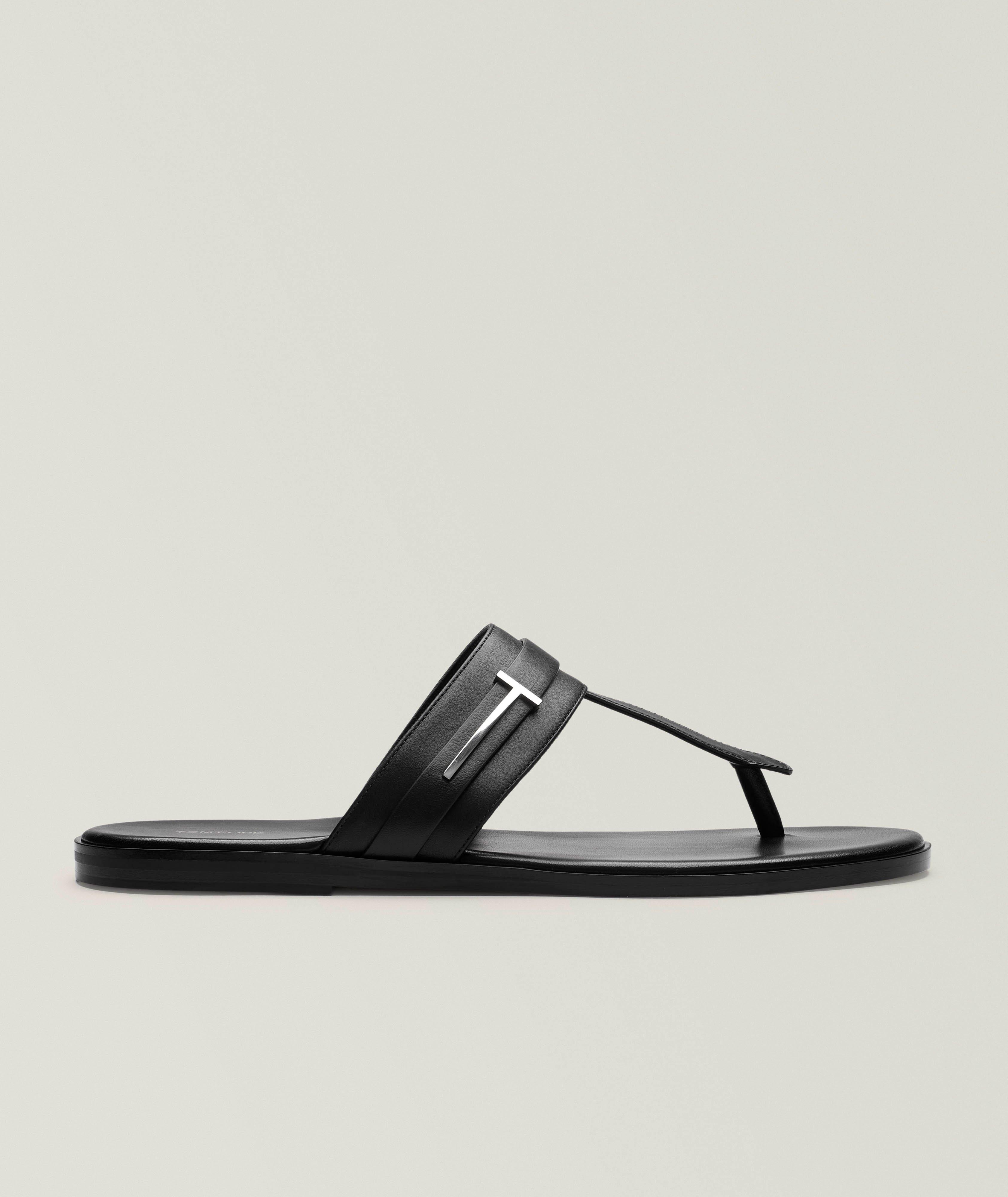 Smooth Leather T-Strap Sandal  image 0