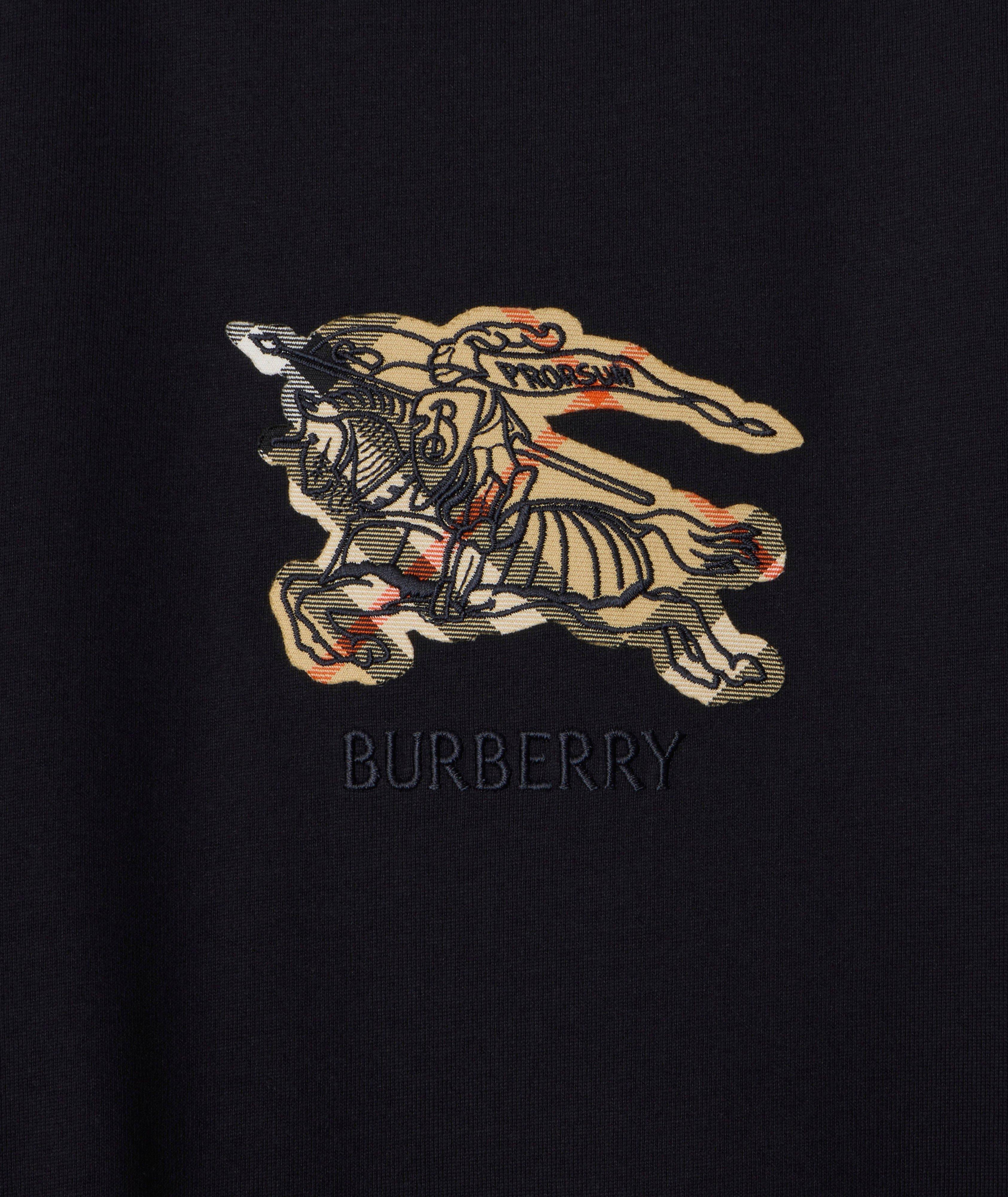 T-shirt en coton à carreaux chevalier équestre image 1