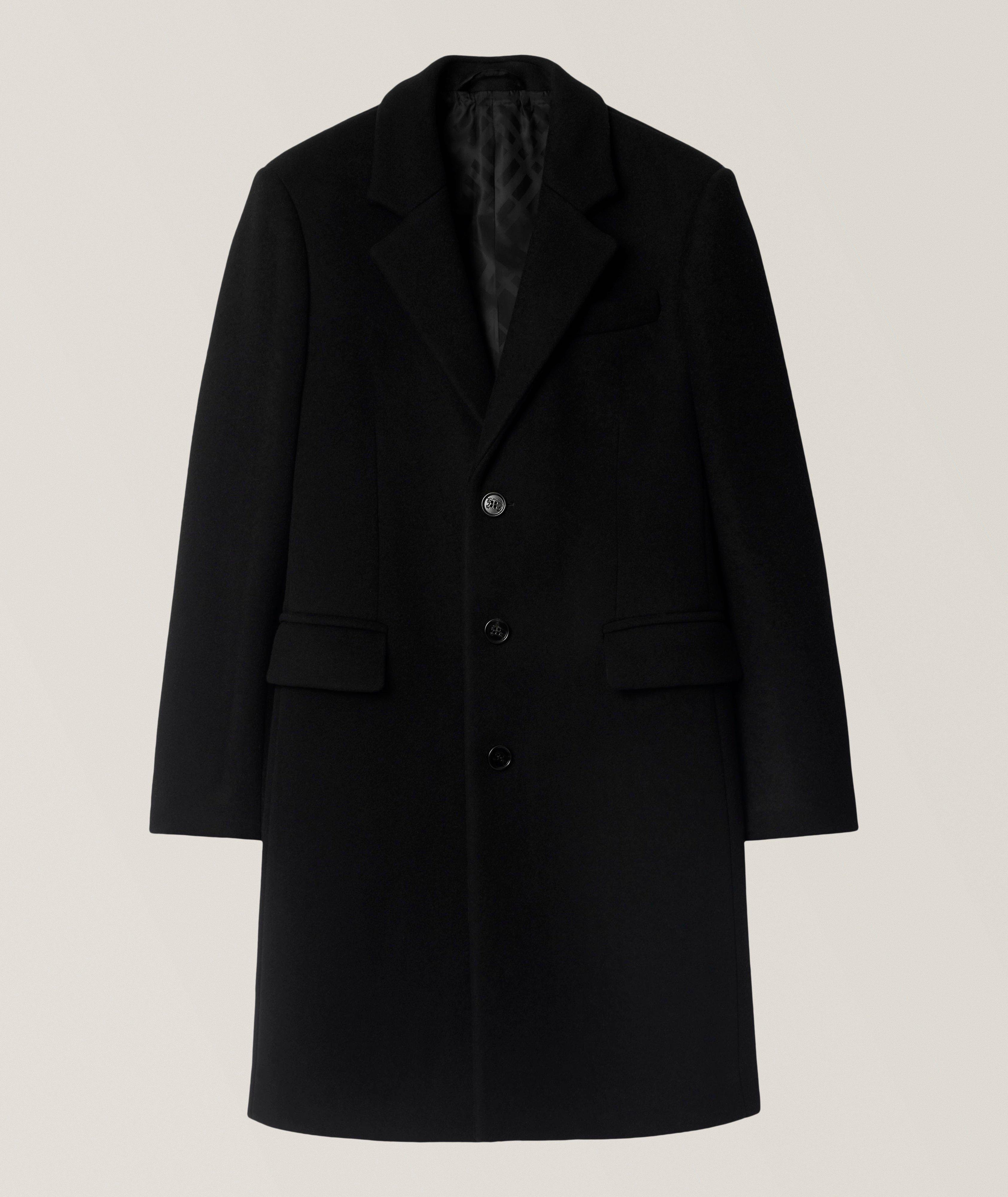 Manteau en laine à coupe ajustée image 0