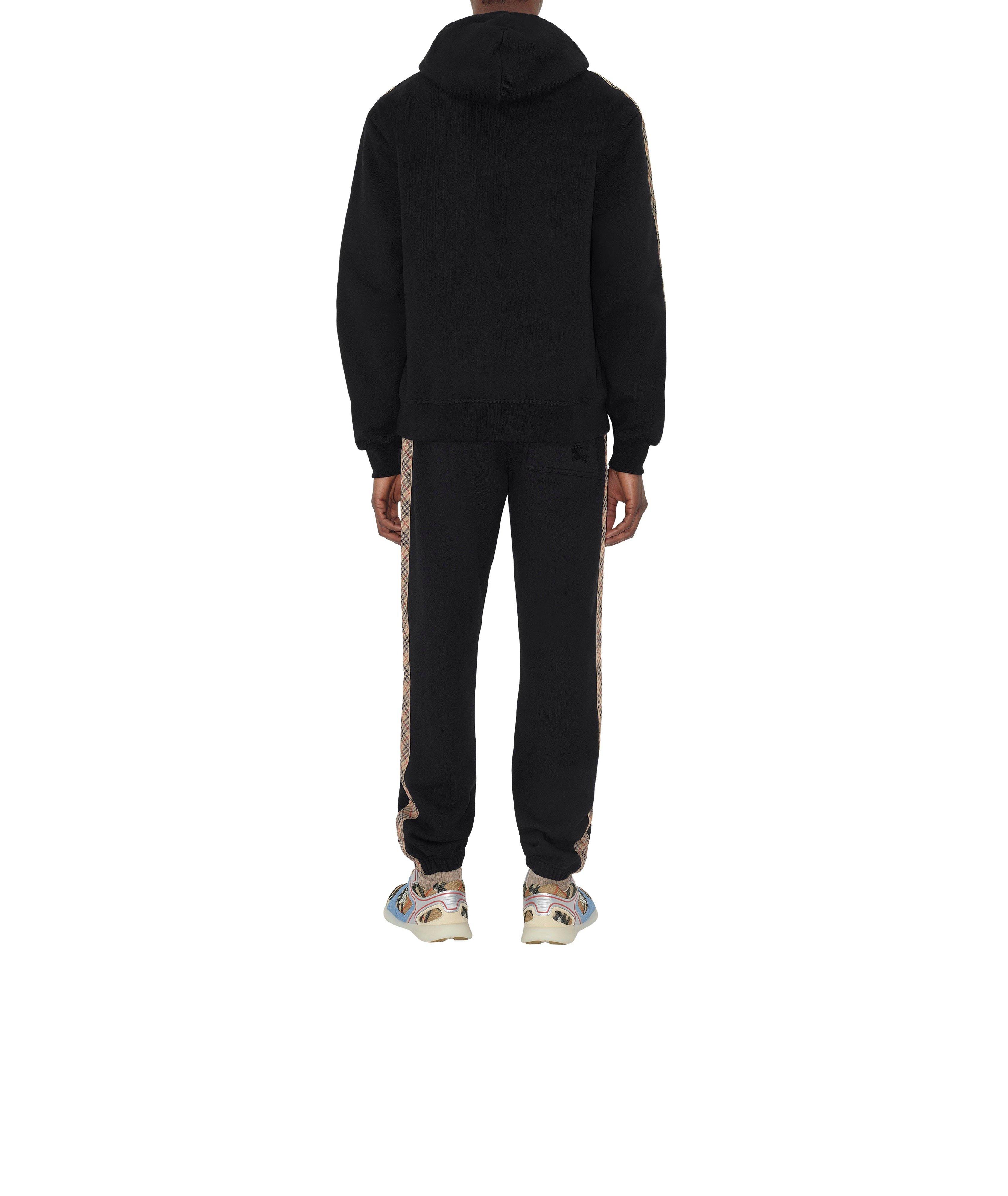 Chandail à capuche zippé à bordure check image 3