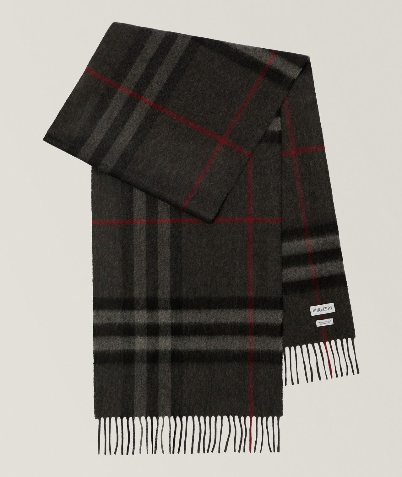 Foulard Burberry à carreaux en cachemire