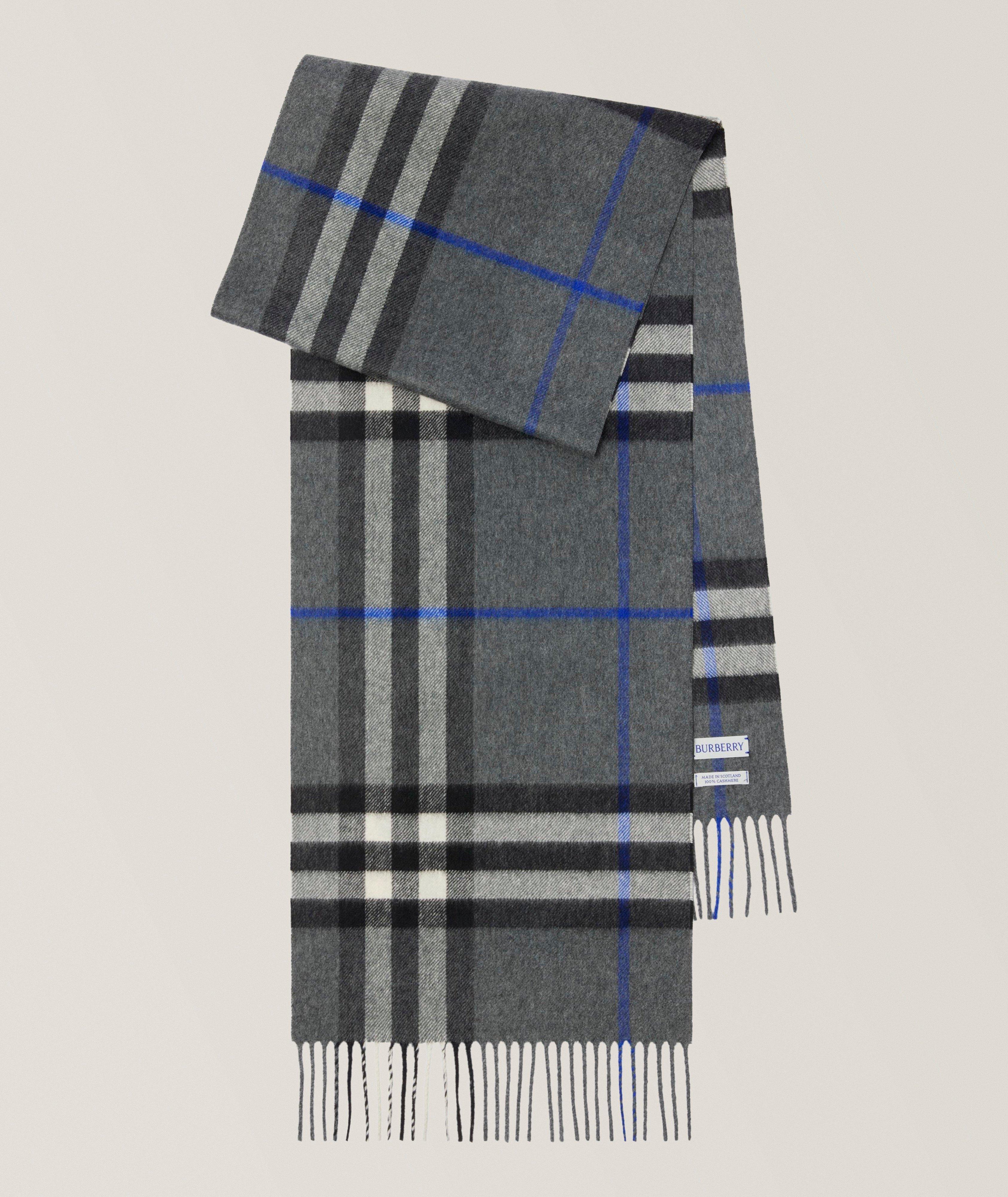 Écharpe en cachemire à carreaux  image 0