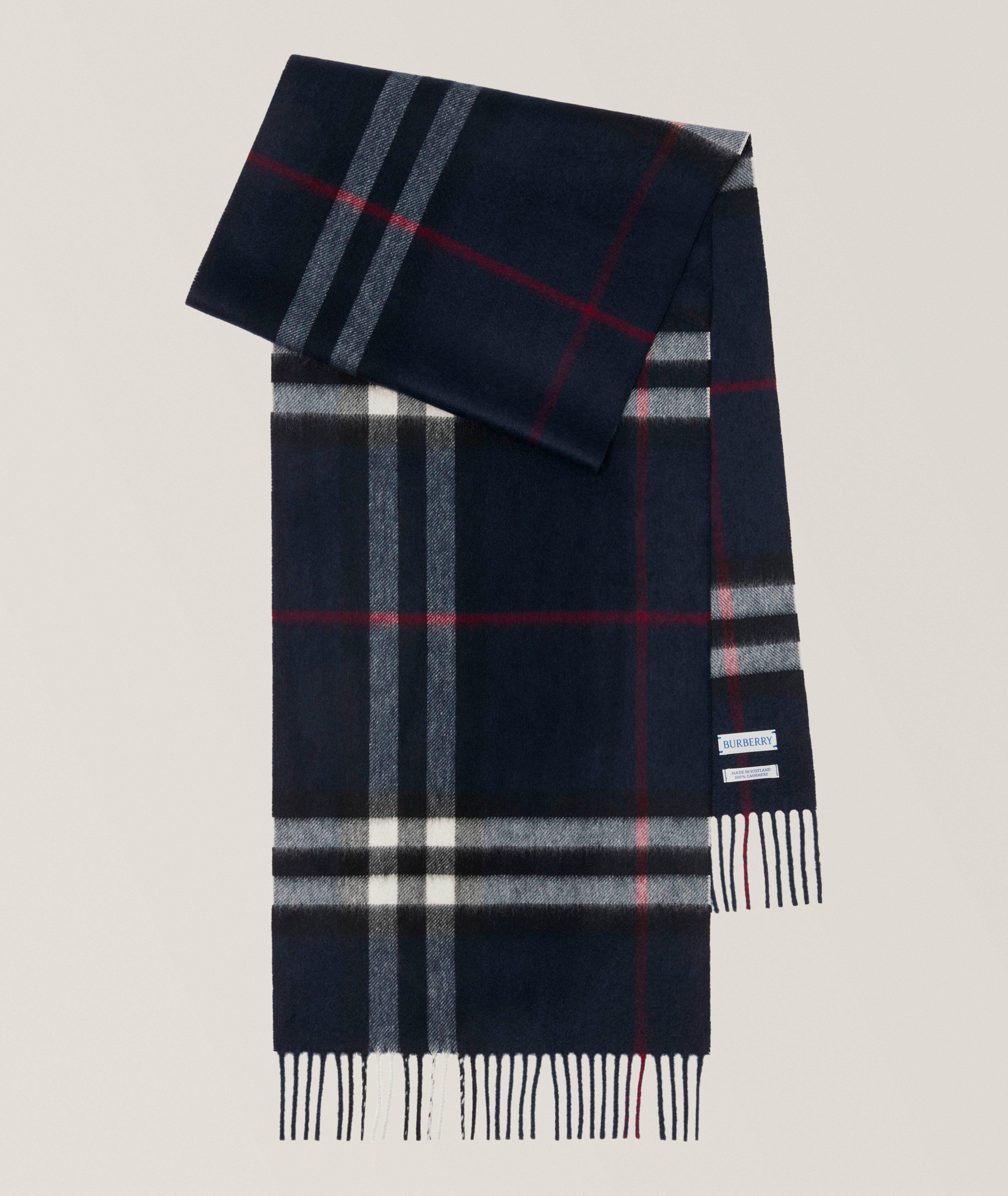 Écharpe en cachemire à carreaux image 0