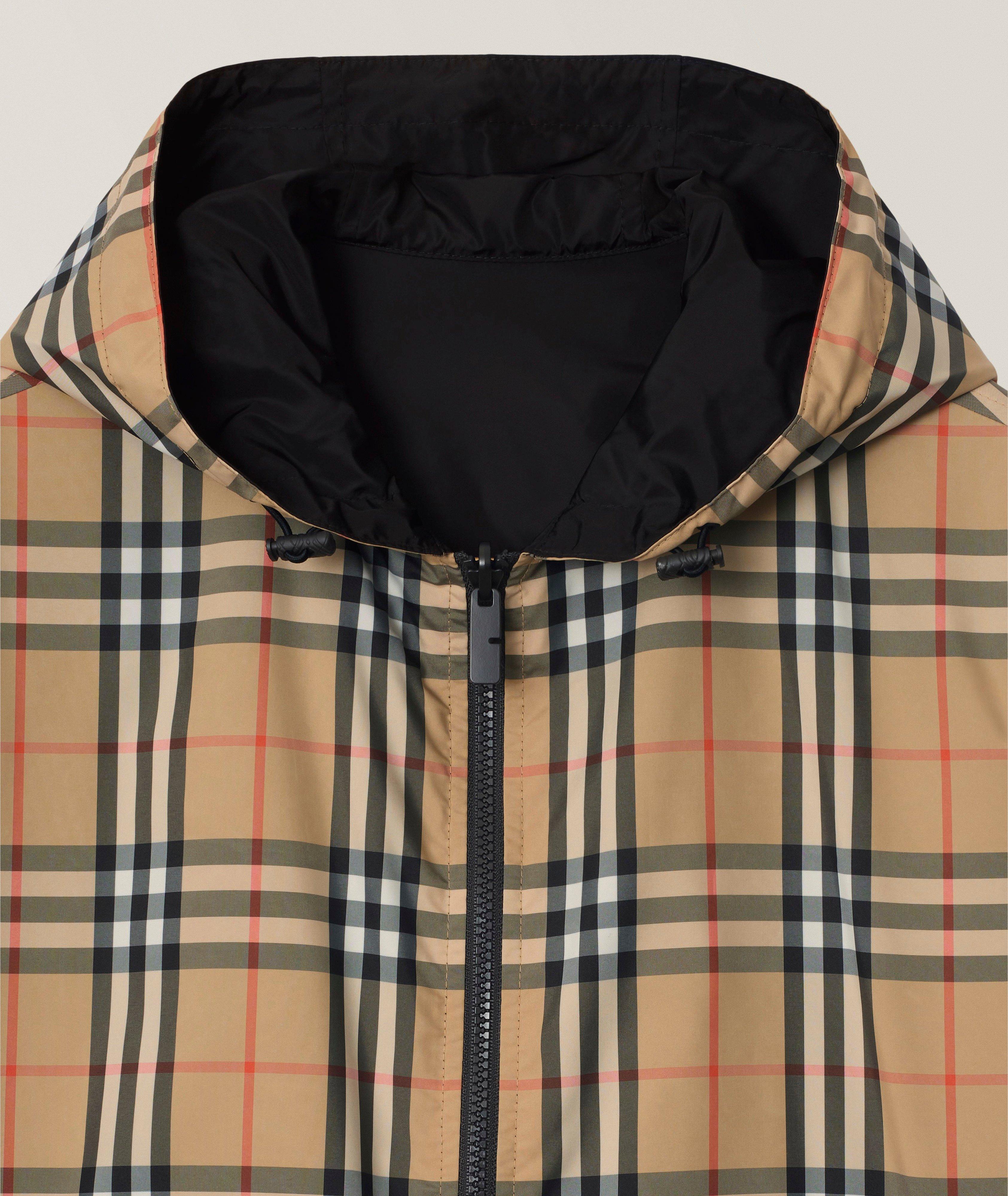 Veste à capuchon réversible check image 1