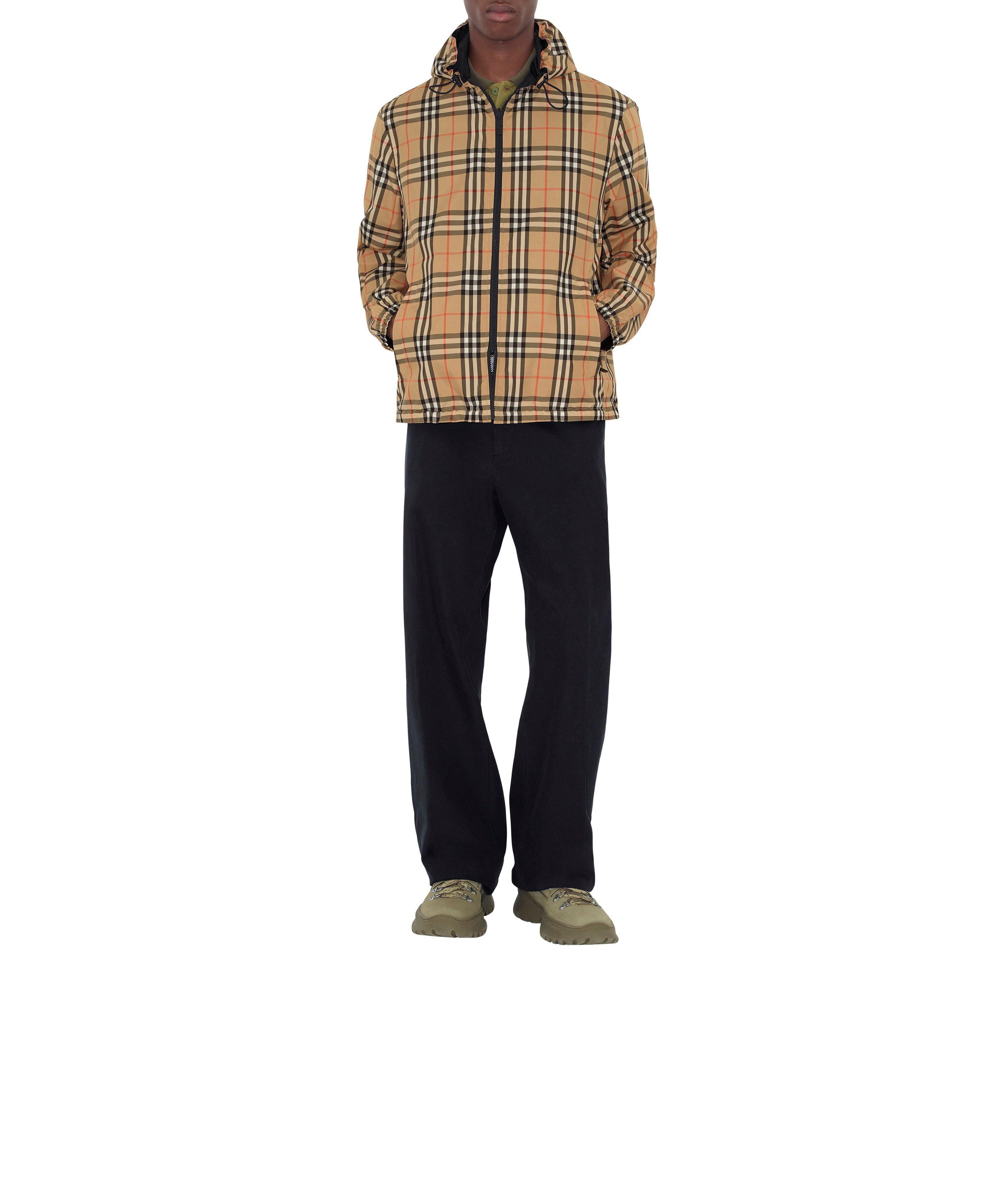 Veste à capuchon réversible check image 2