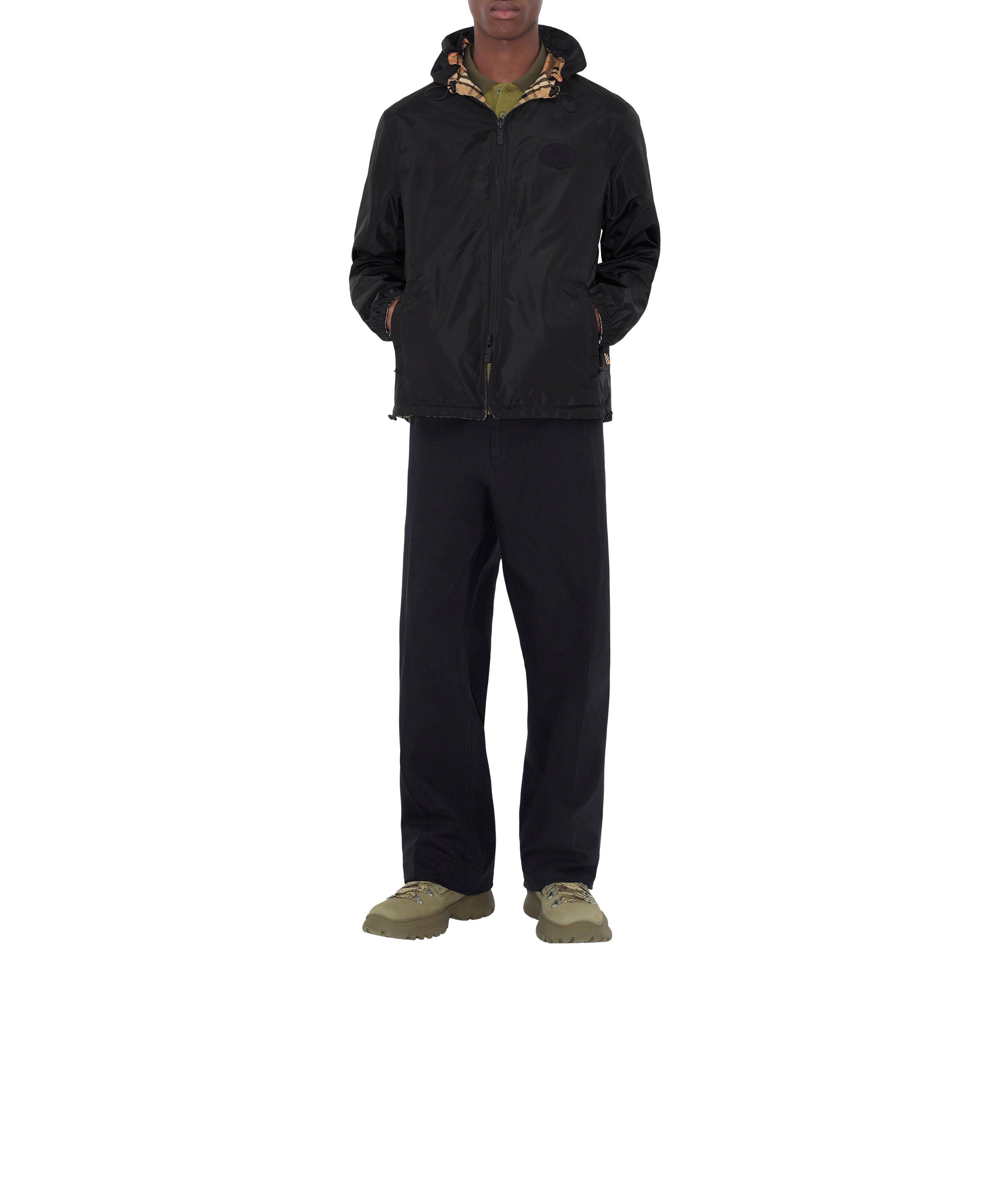 Veste à capuchon réversible check image 5